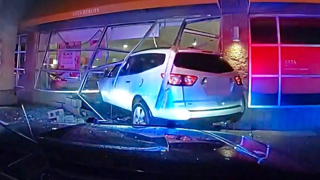 Video: Drunk driver smashes SUV into Ulta Beauty store during police chase in Michigan
