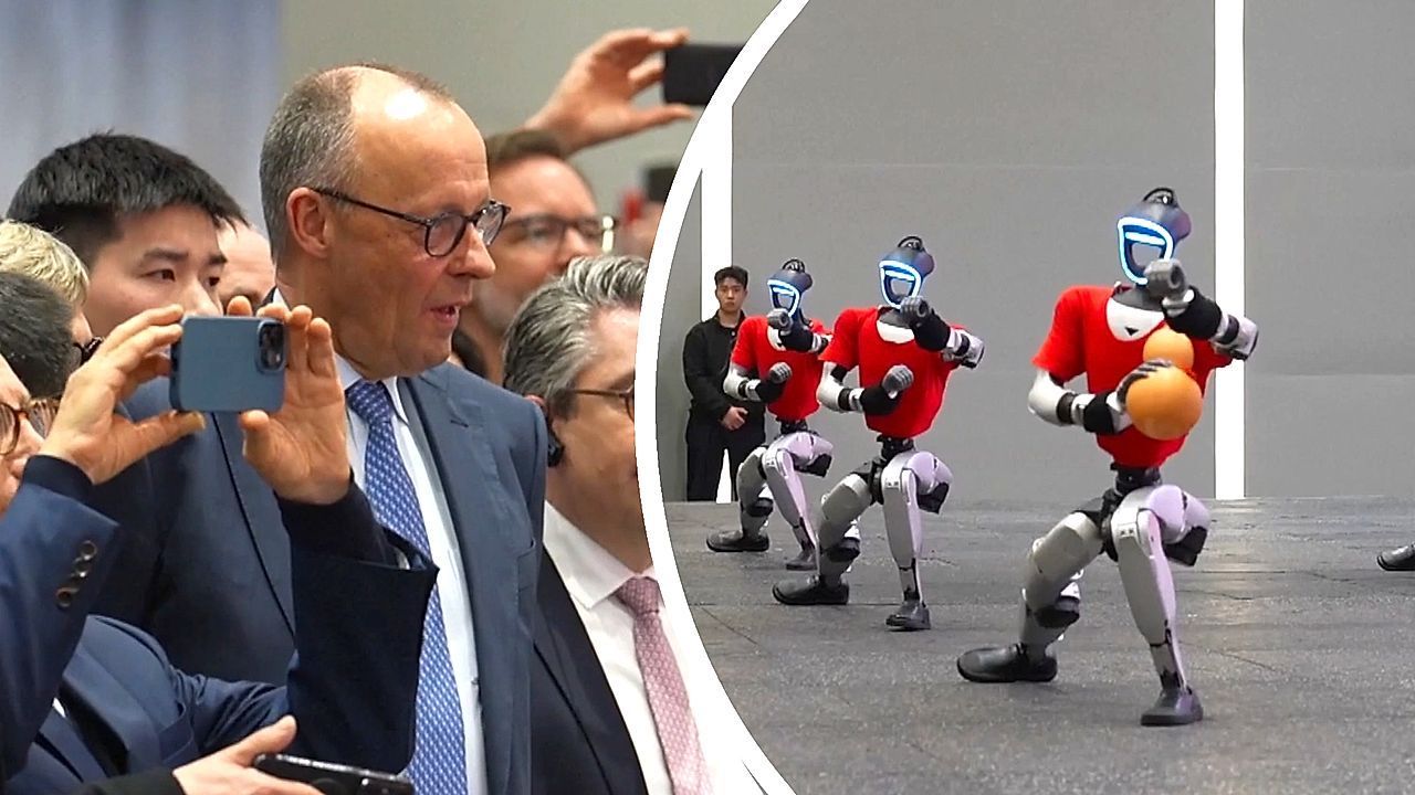 Video: Robots and diplomacy! German Chancellor Friedrich Merz is impressed by China's robotic Kung Fu