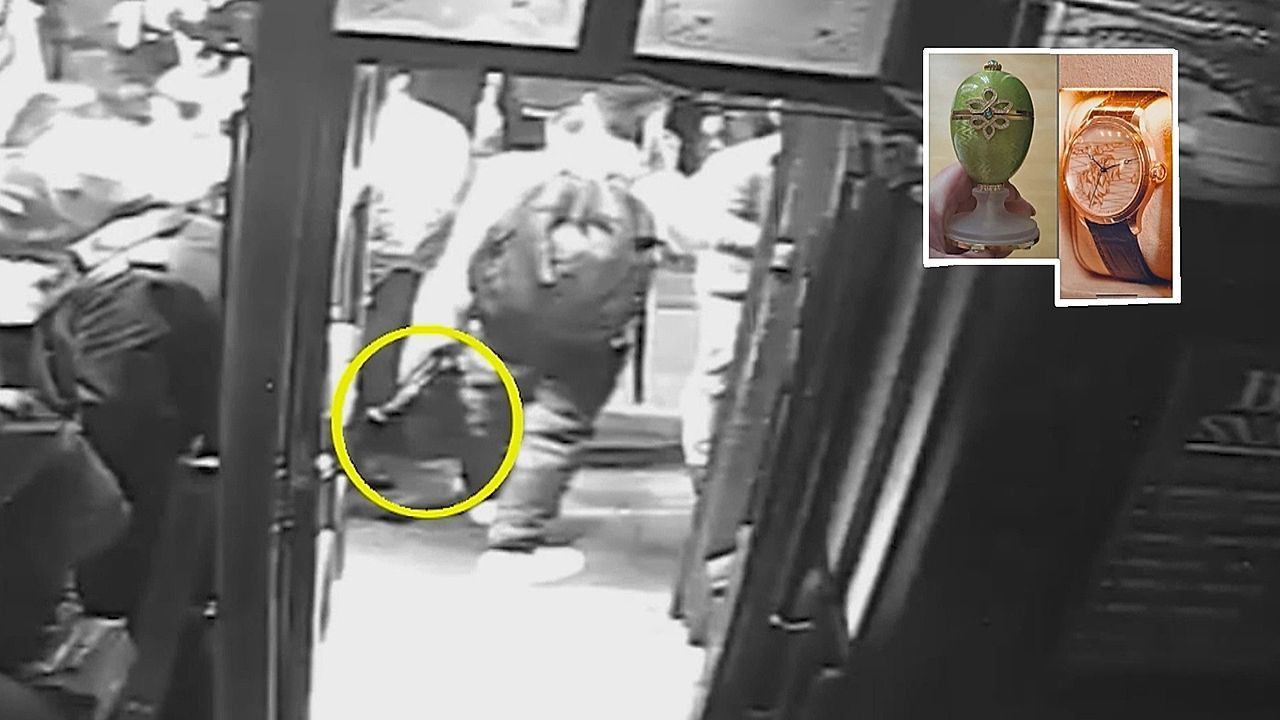 Video: Aus Versehen Fabergé-Ei geklaut: Handtaschendieb macht Millionen-Raub