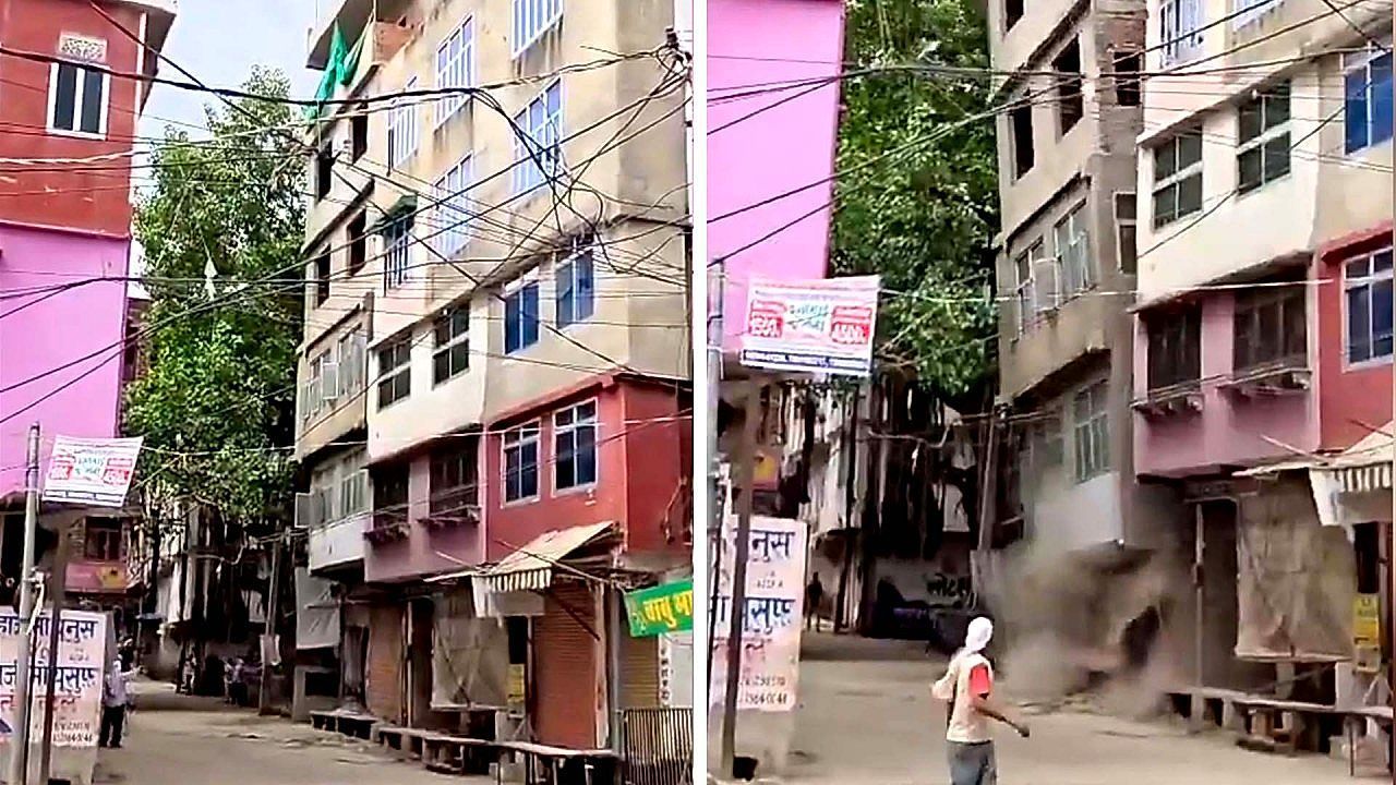 Video: Staub und Schutt: Abrisskommando macht fünfstöckiges Wohnhaus dem Erdboden gleich