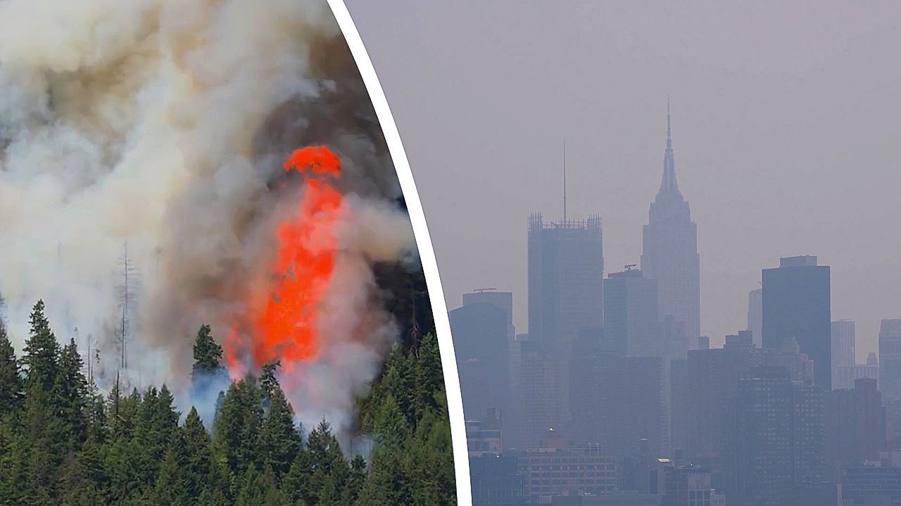 Video: Kurz vor WM-Finale: Kanadische Waldbrände sorgen für Alarm in New York