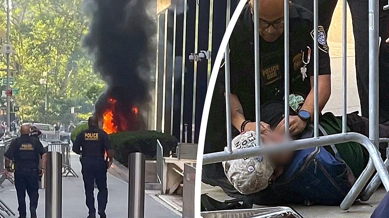 Video: Aus Protest gegen ICE: Mann zündet Brandsatz vor Einwanderungsbehörde in New York