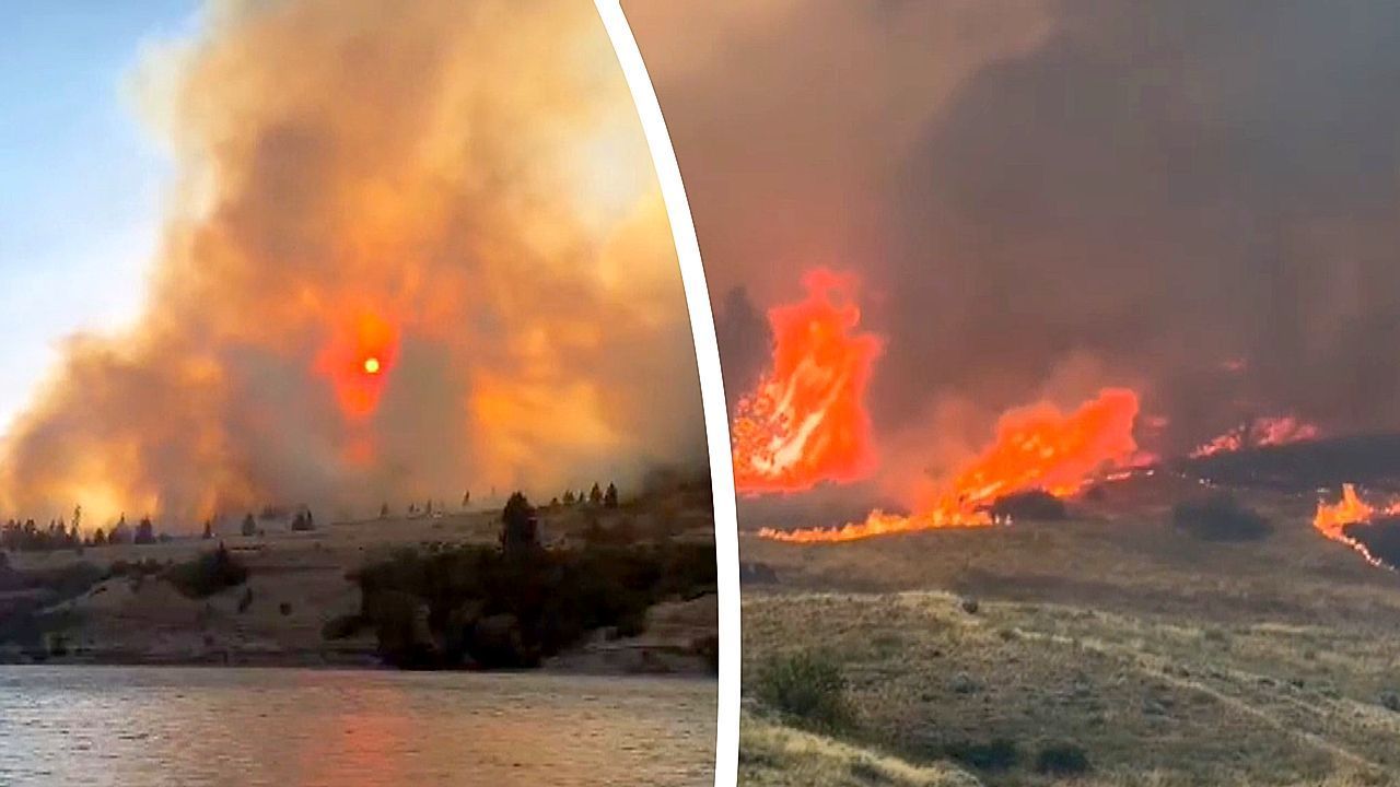 Video: Inferno zerstört Teile von US-Großstadt: 60.000 Menschen fliehen aus Spokane