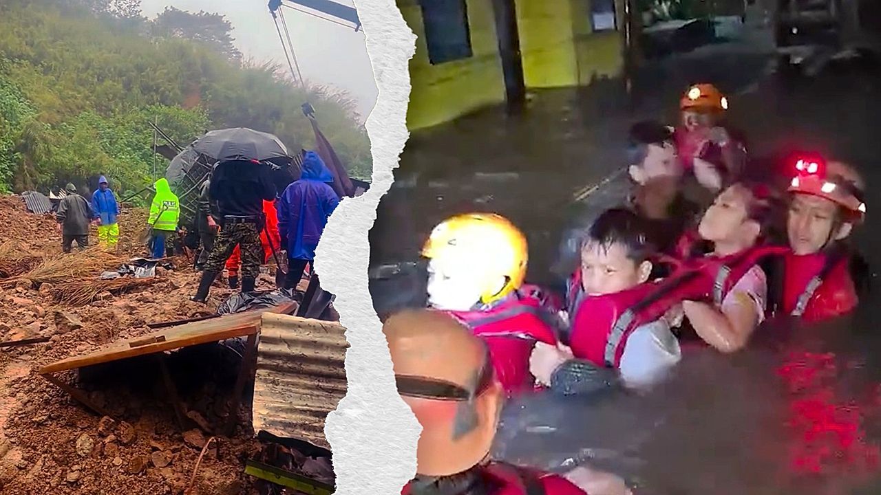 Video: Tropenstürme und Monsunregen: Mindestens 15 Tote bei Unwettern auf den Philippinen