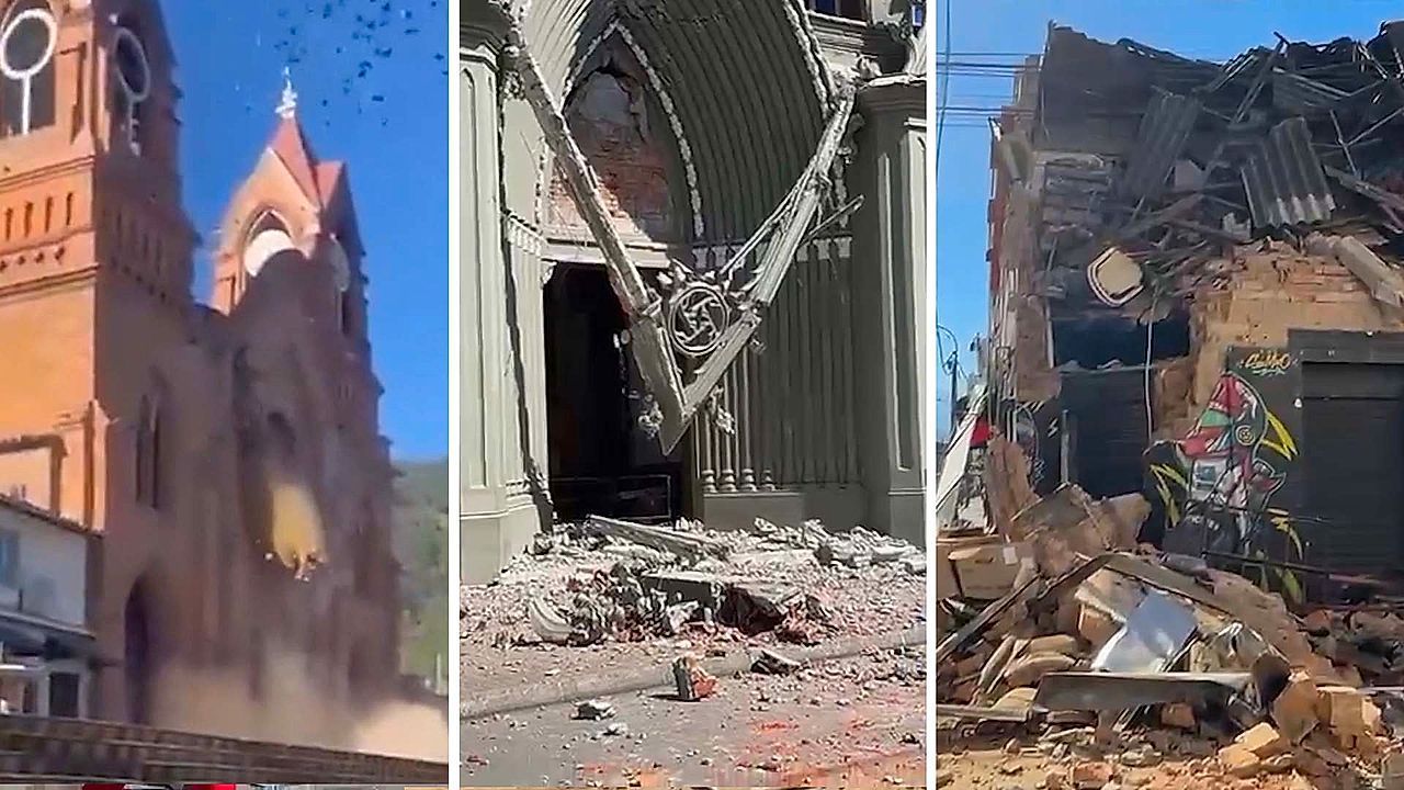 Video: At least 18 people dead after a powerful magnitude 7.4 earthquake strikes Colombia