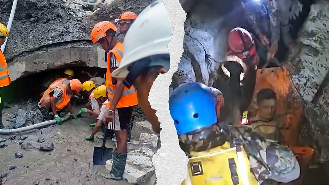 Video: Verschüttete nach Himalaja-Sturzflut aus Tunnel gerettet – Weiterhin Tausende vermisst