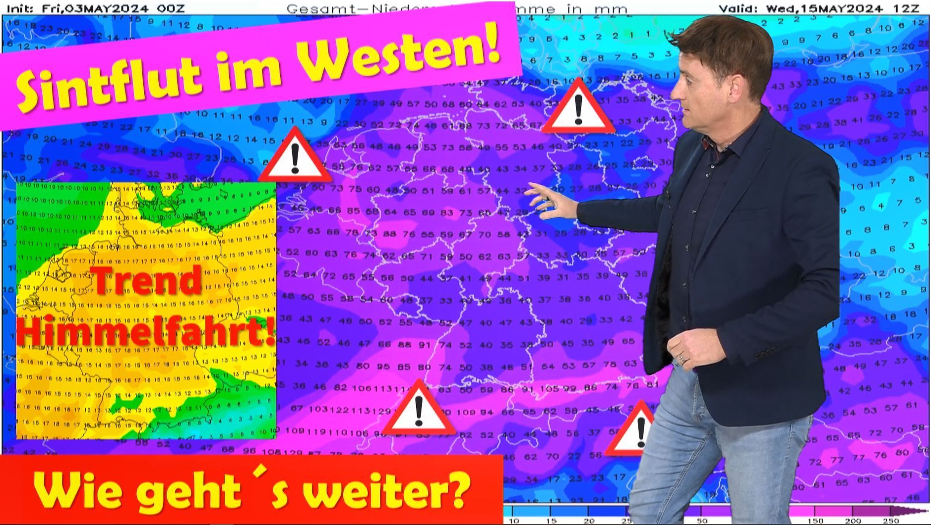 Wieder das Ahrtal! Schwere Unwetter mit Starkregen: Wie geht es beim Wetter in Deutschland weiter! Wie wird das Wetter an Christi Himmelfahrt?