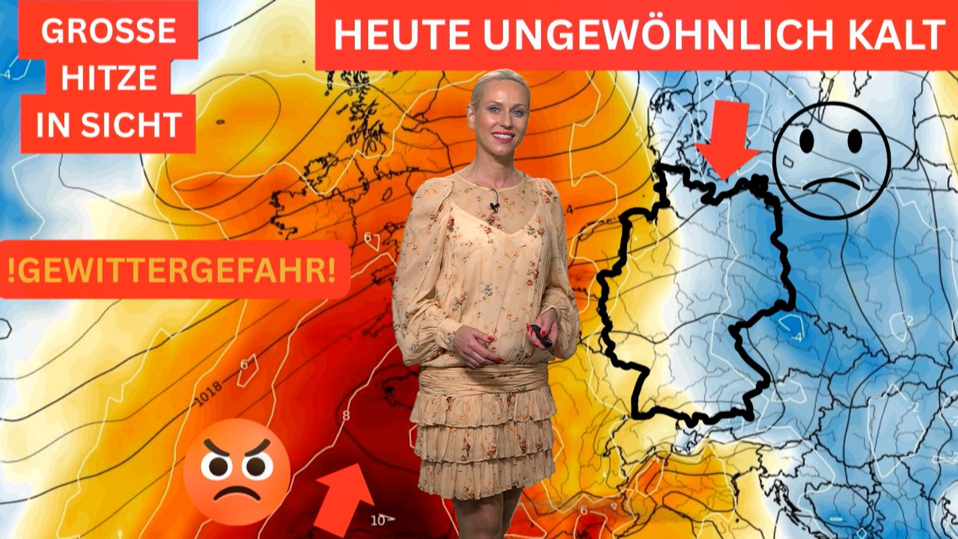 Video: Achtung Unwetter! Hitze-Hammer trifft Gewitter-Alarm! Vorsicht am Wochenende! Das Wetter eskaliert!