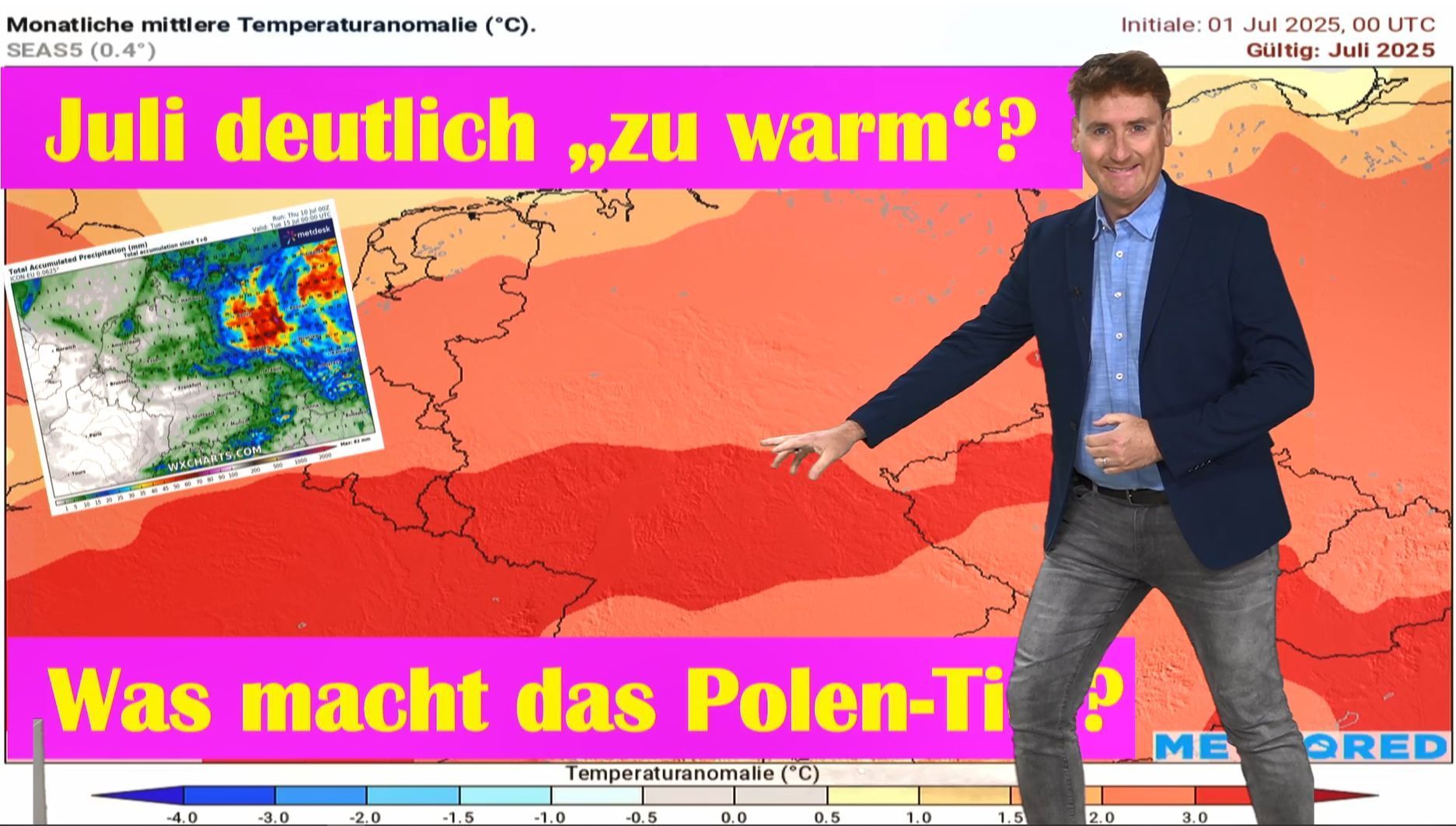 Video: Europäisches Wettermodell mit Schockprognose: Verbreitet heißester Juli aller Zeiten!