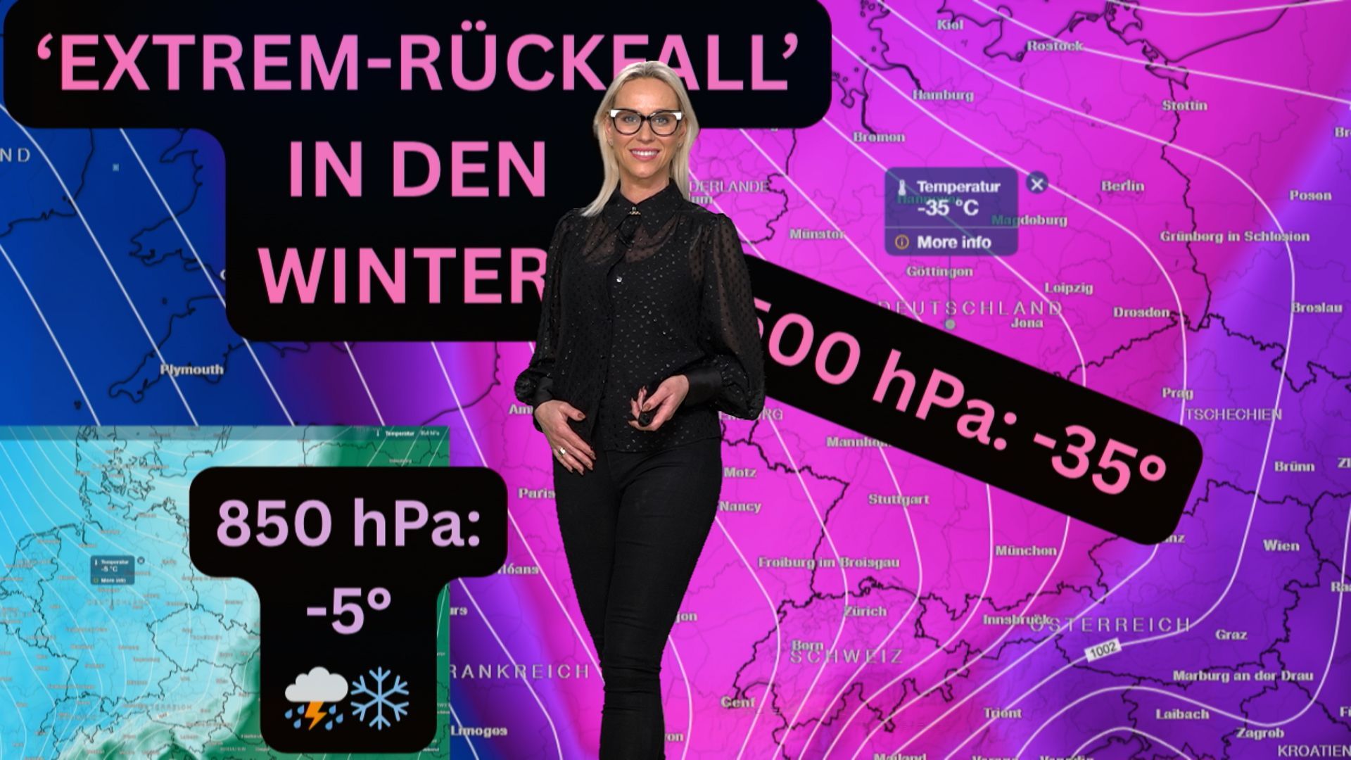 Video: Märzwinter eskaliert: Graupelgewitter, Schneefallgrenze fällt auf 100 m. Gibt’s jetzt weiße Ostern?