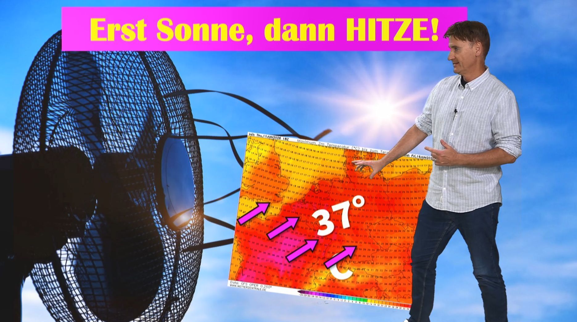 Video: "Jetzt wird´s kritisch" Die Anzeichen für eine größere Hitzewelle verdichten sich: über 35°C möglich- sogar 40°C?