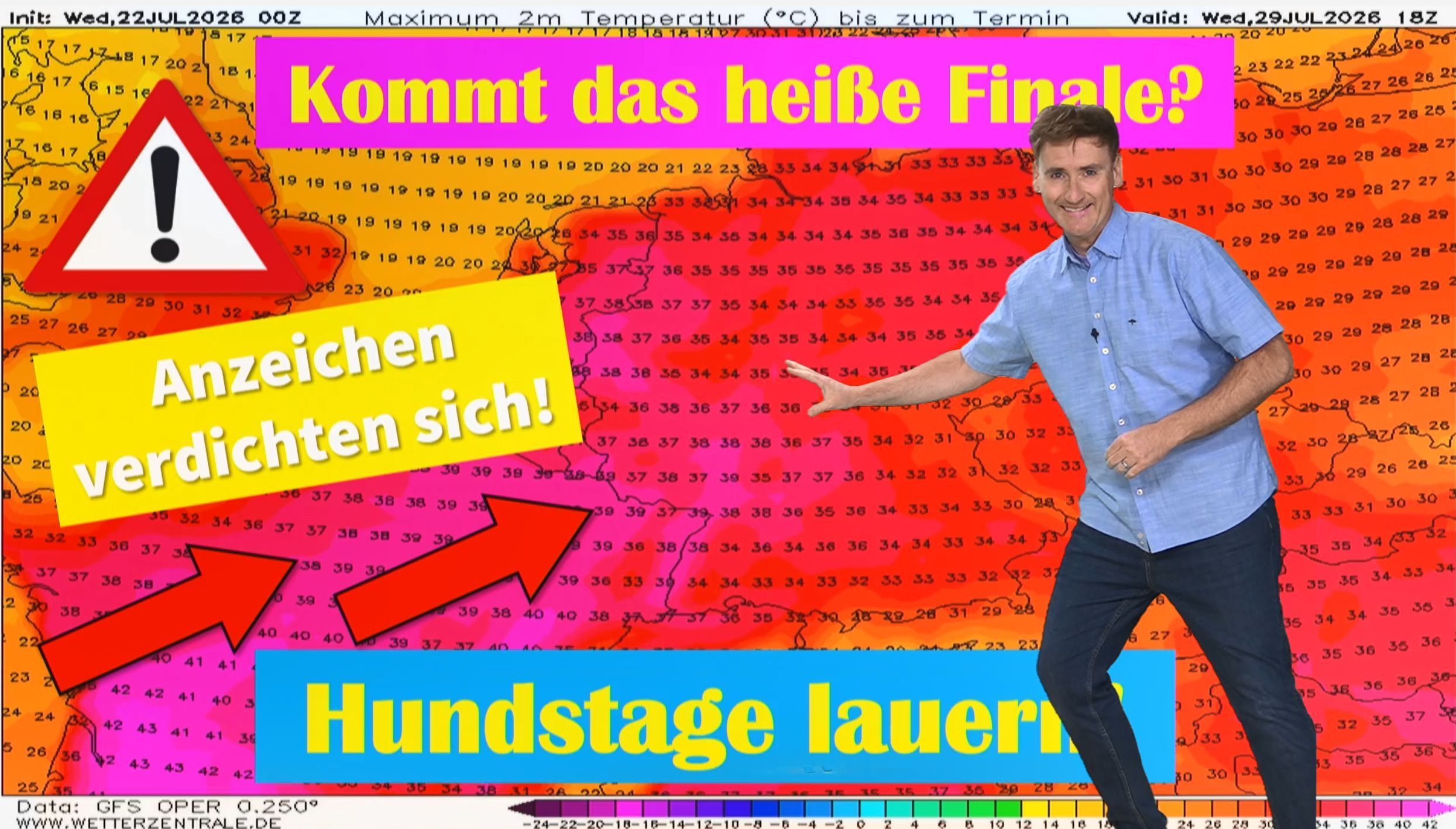 Video: GFS eskaliert schon wieder! Unglaubliche Höchstwerte während der Hundstage! Dürre dauert an!