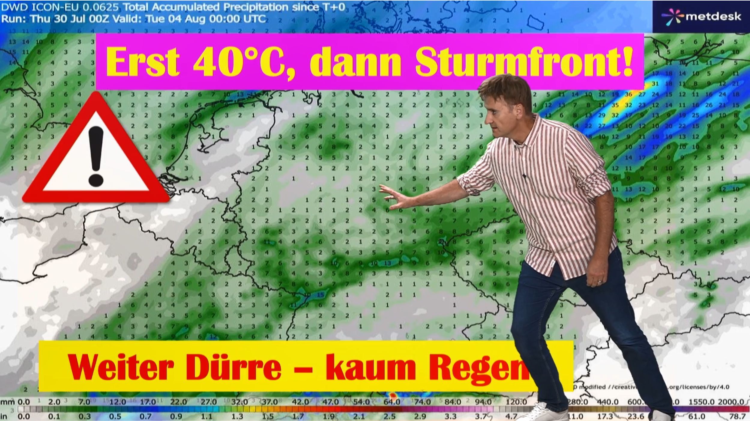 Video: Orkanwarnung! Schwerer Sturm vertreibt Mega-Hitze bis 40°C! Im Süden weiter Dauersommer
