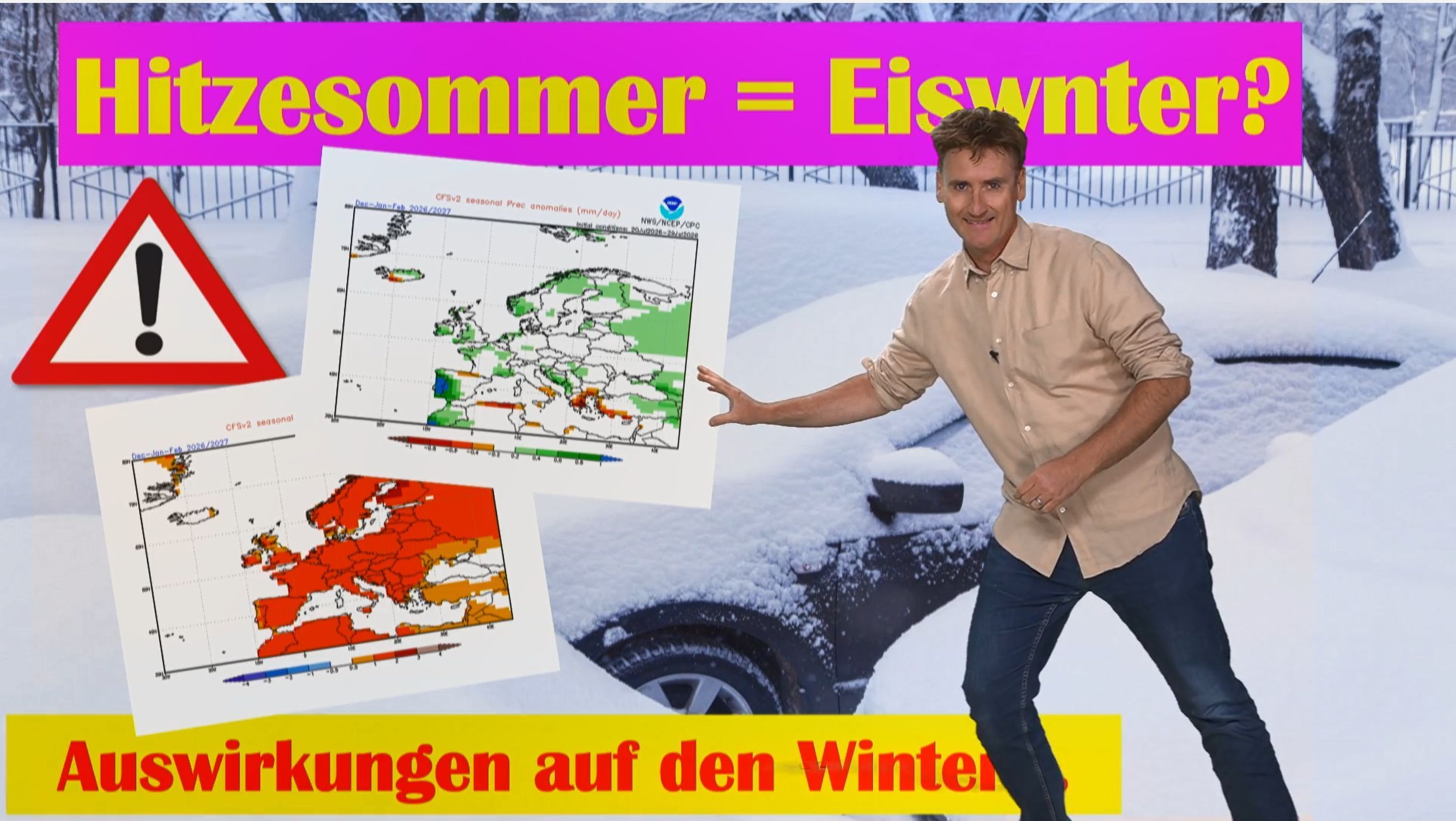 Video: Jahrhundertsommer, dann Eiswinter mit viel Schnee? Das sagen die Wettermodelle!