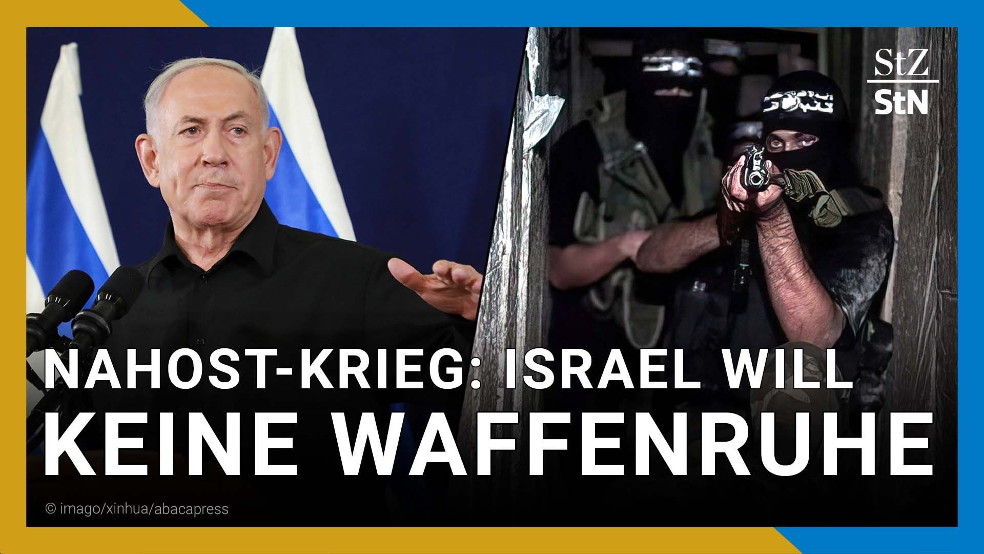 Israel: Netanjahu schließt Waffenruhe mit Hamas kategorisch aus