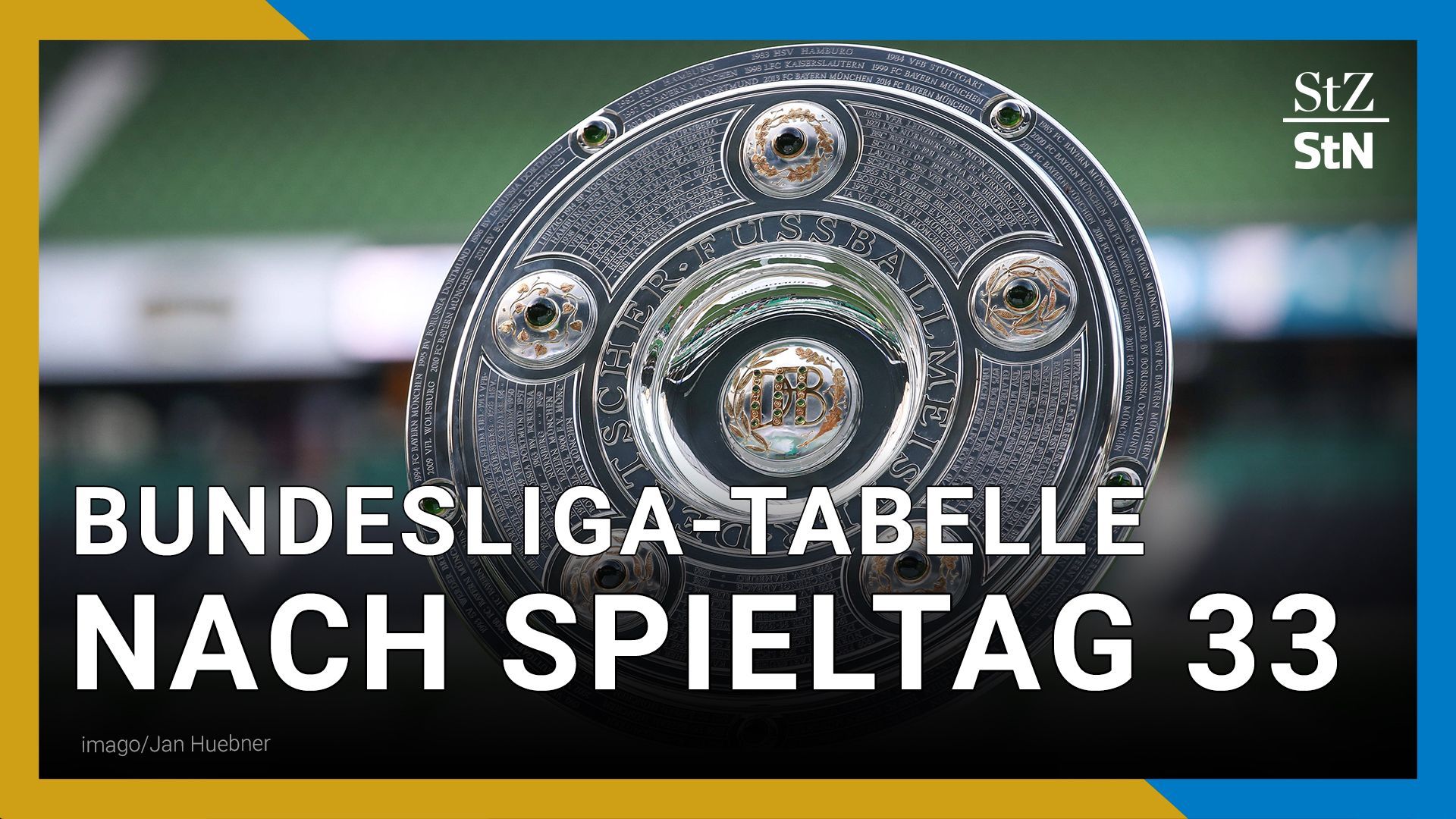 Bundesliga-Tabelle nach 33. Spieltag der Saison 2023/2024