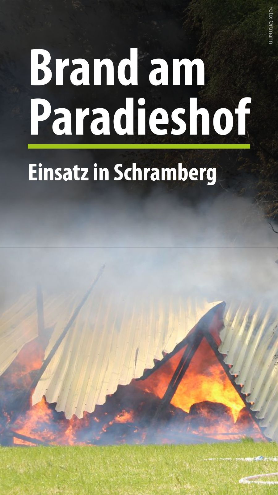 Feuerwehreinsatz in Schramberg: Brand am Paradieshof