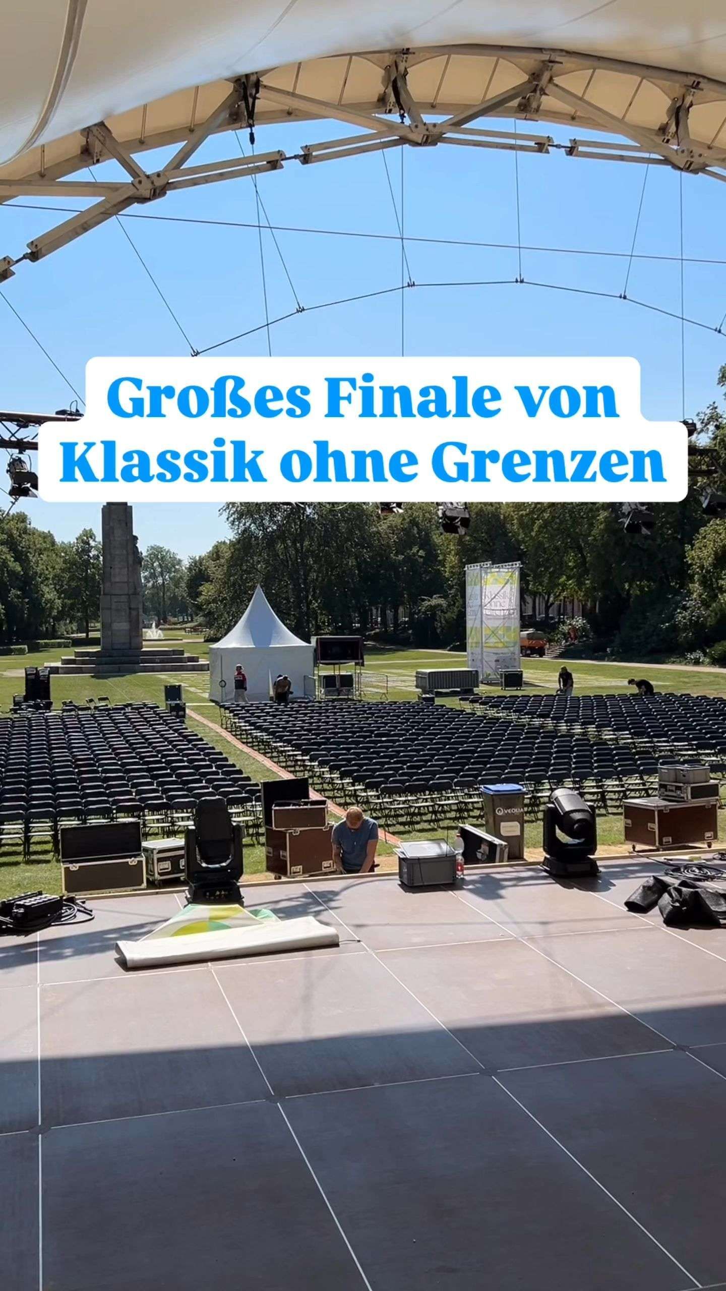 Video: Aufbau für das Abschlusskonzert von Klassik ohne Grenzen