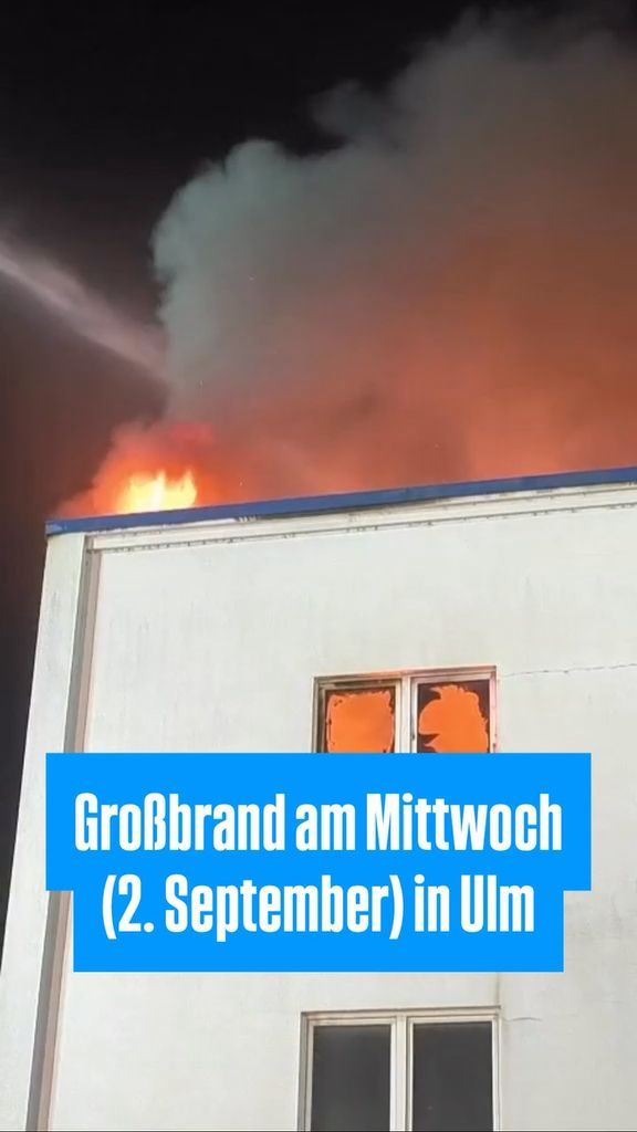 Video: Großbrand in Ulm im ehemaligen Magirus Areal