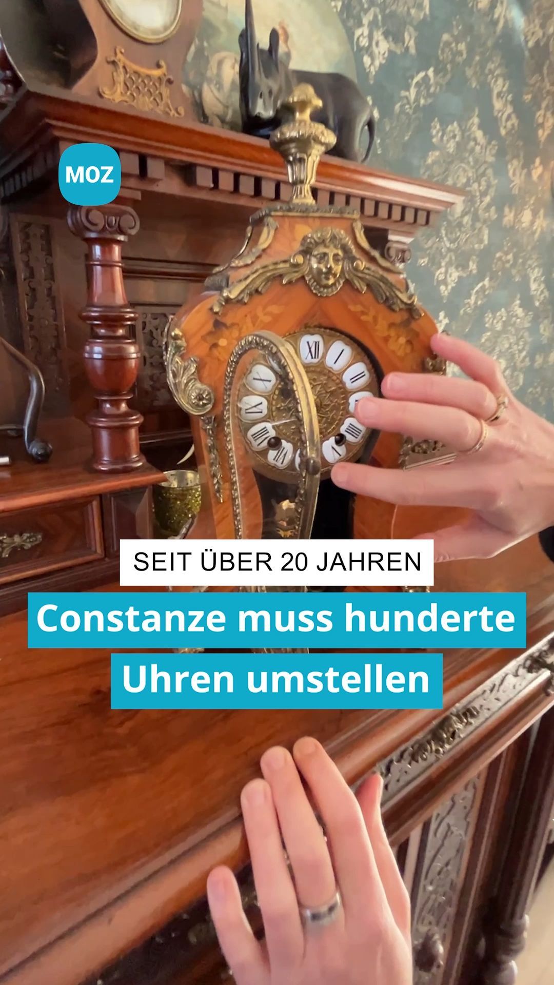Video: Frau muss hunderte Uhren in Rheinsberg umstellen.