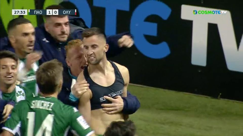 Ερυθρόλευκη άμυνα για γέλια και προβάδισμα δύο τερμάτων για τον Παναθηναϊκό (VIDEO)