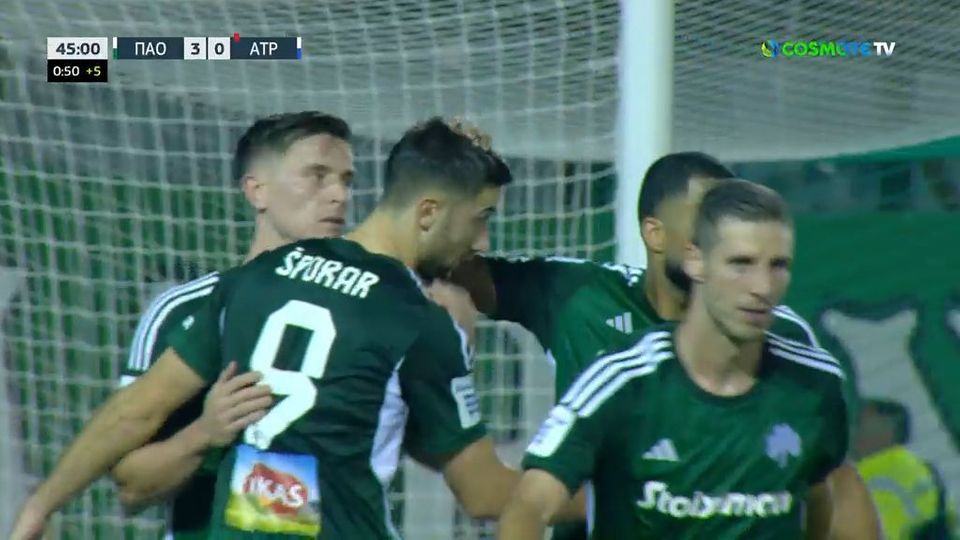 Παναθηναϊκός-Ατρόμητος: Καθαρίζει από ημίχρονο ο ΠΑΟ- Δείτε τα γκολ (VID)