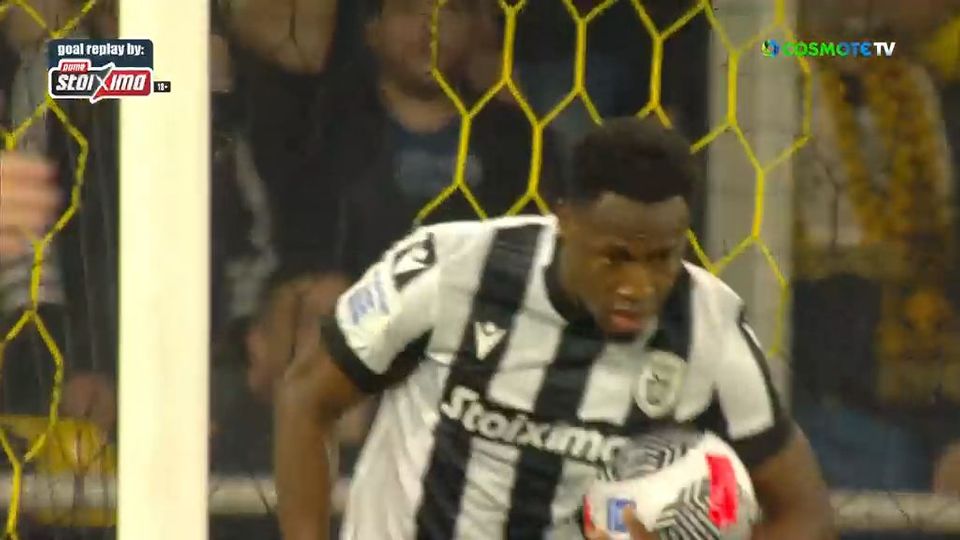 9 / 10: ΑΕΚ - ΠΑΟΚ | 2-1, ο Μπάμπα Ράχμαν εκτελεί εντυπωσιακά τον Αθανασιάδη σε φάση διαρκείας