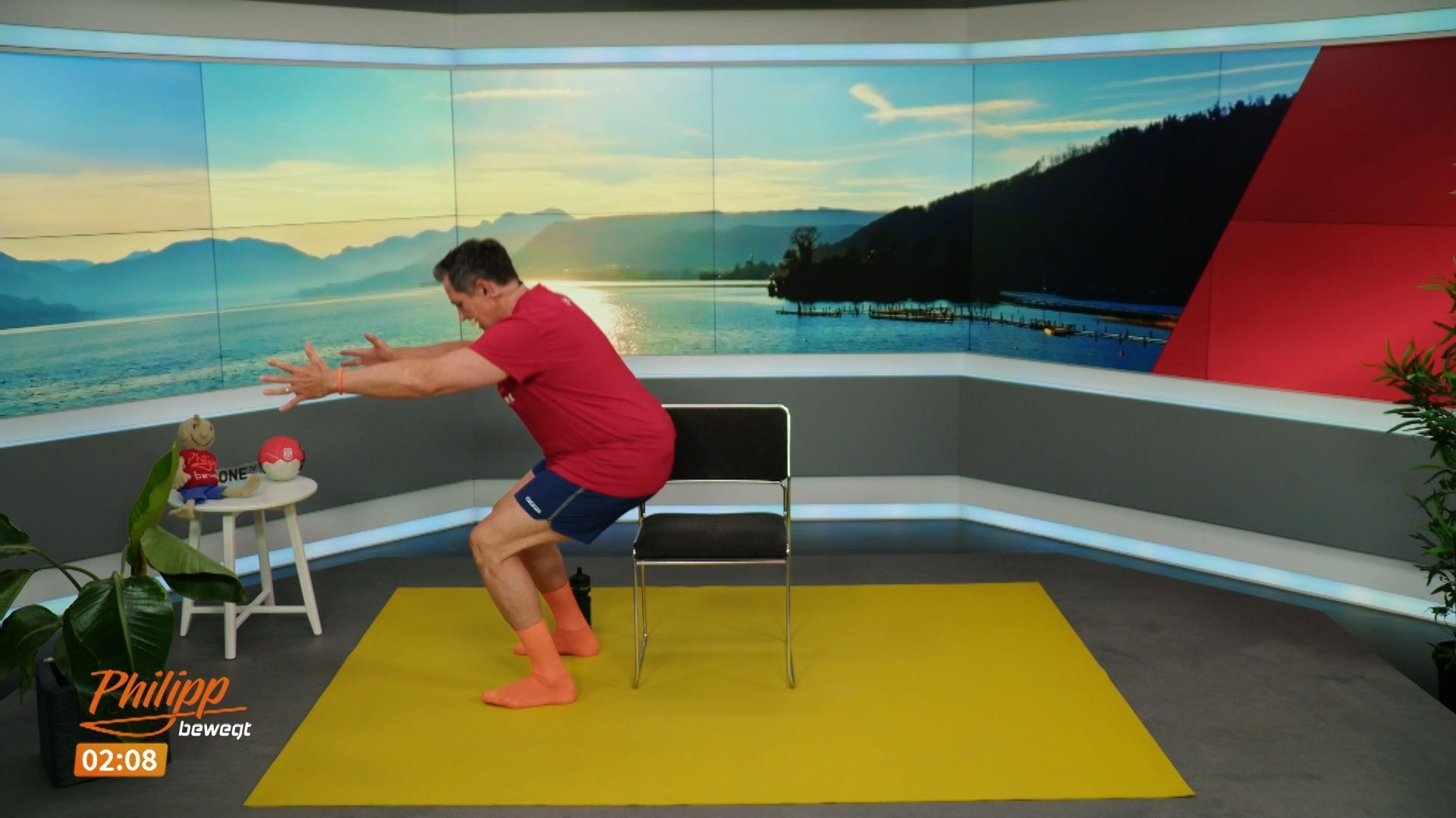 Philipp really heats us up with his exercises
