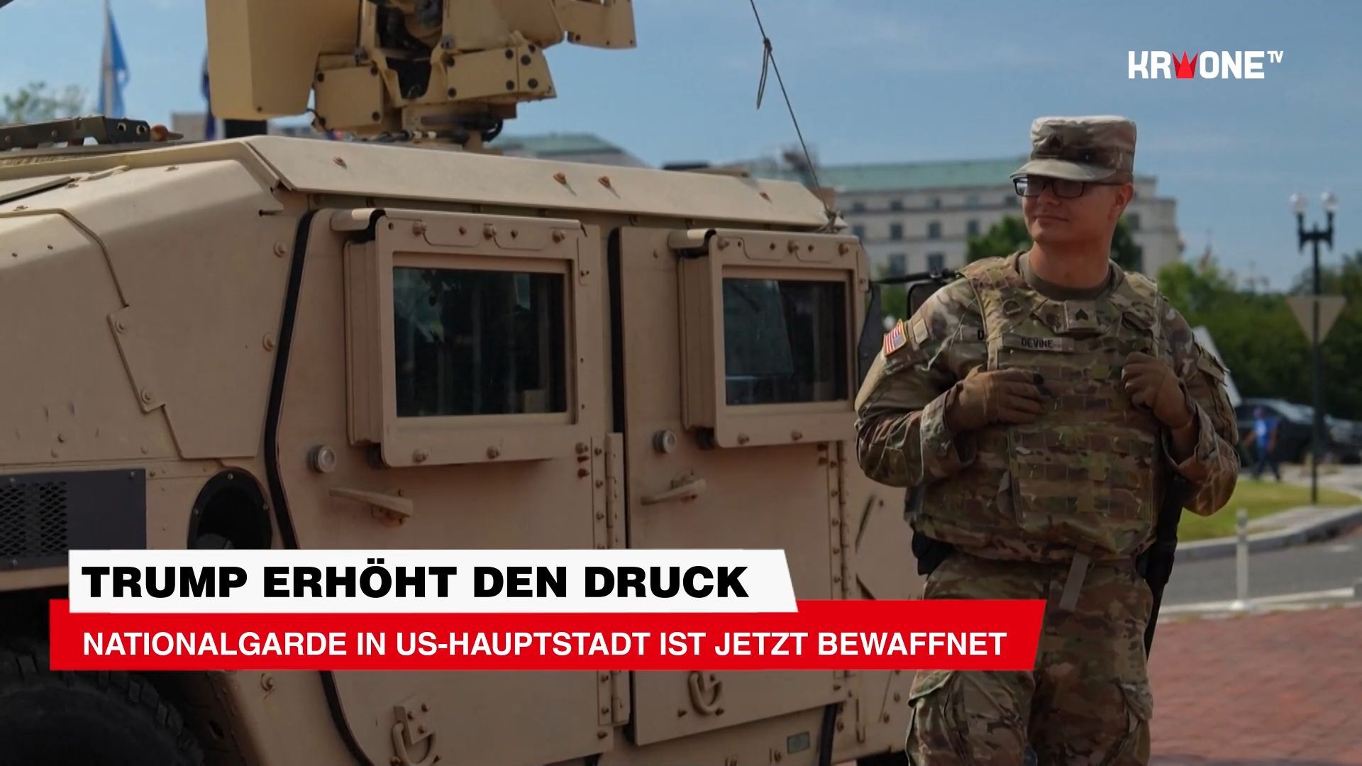 Video: Nationalgarde in US-Hauptstadt ist jetzt bewaffnet