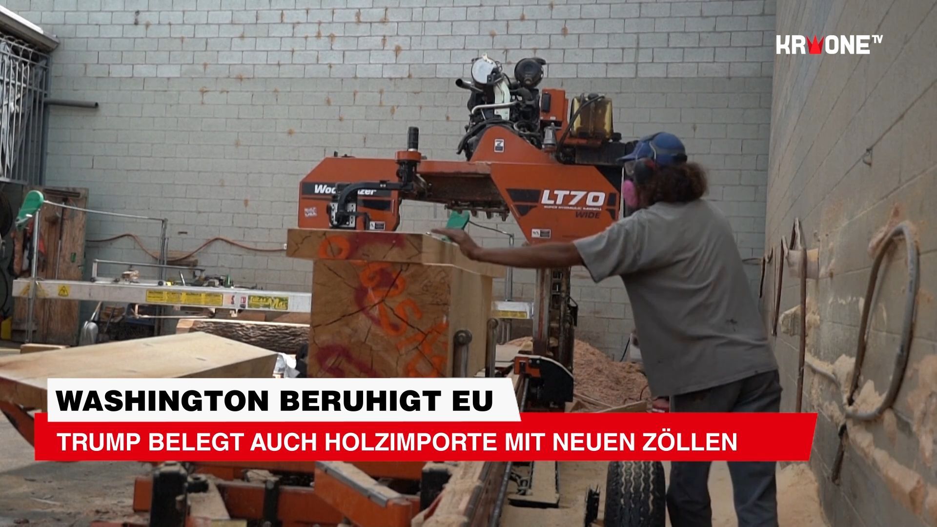 Video: Washington beruhigt EU: Trump belegt auch Holzimporte mit neuen Zöllen