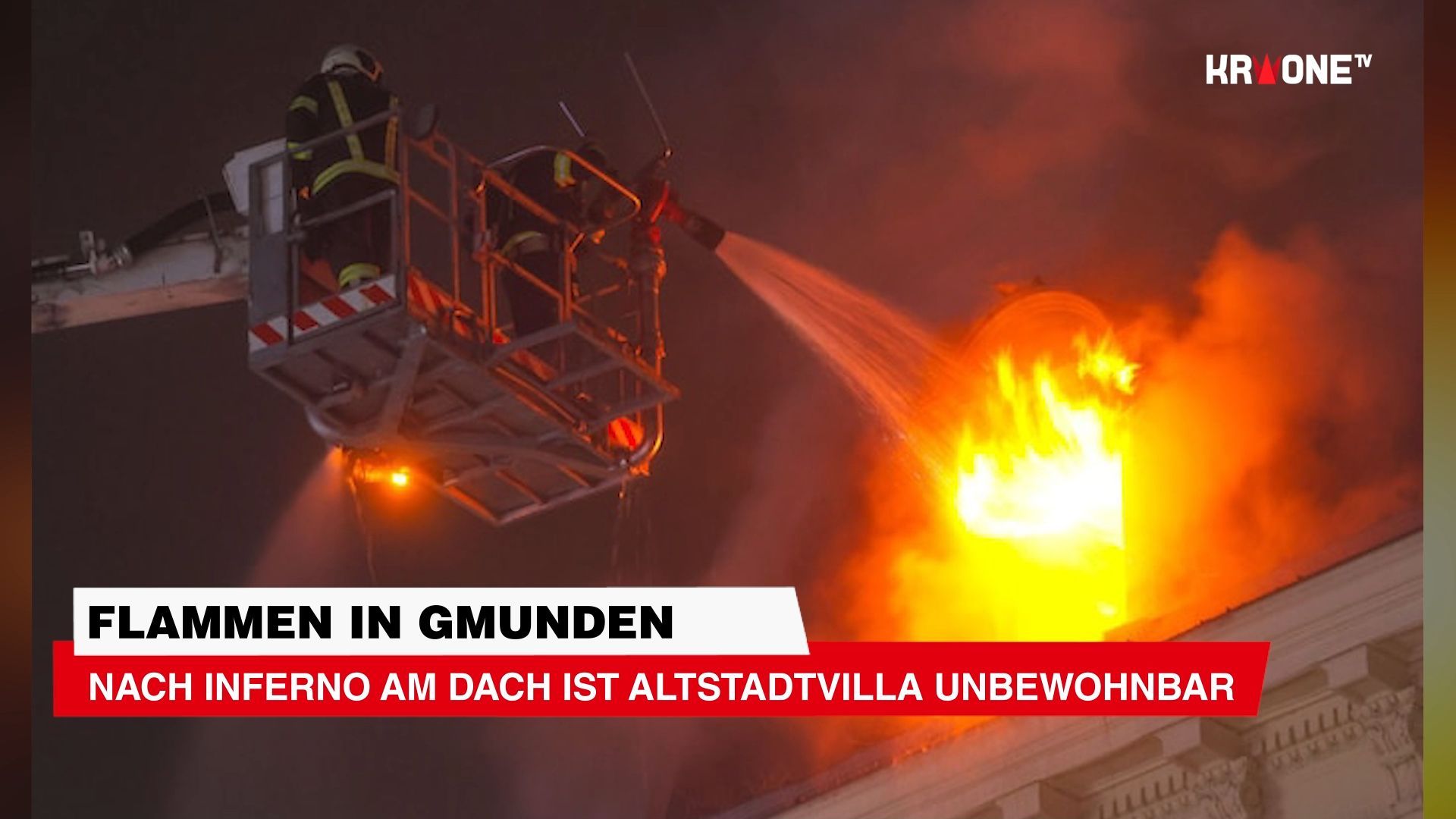 Video: Nach Inferno am Dach ist Altstadtvilla unbewohnbar