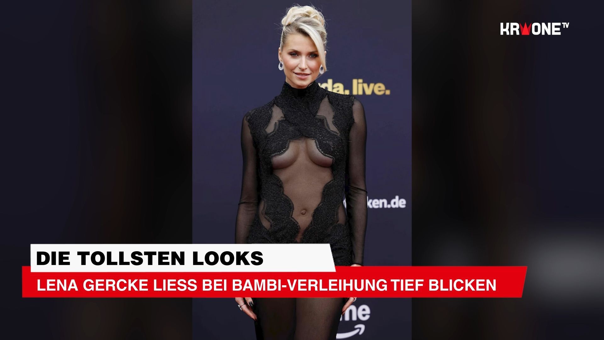 Video: Die tollsten Looks: Lena Gercke ließ bei Bambi-Verleihung tief blicken