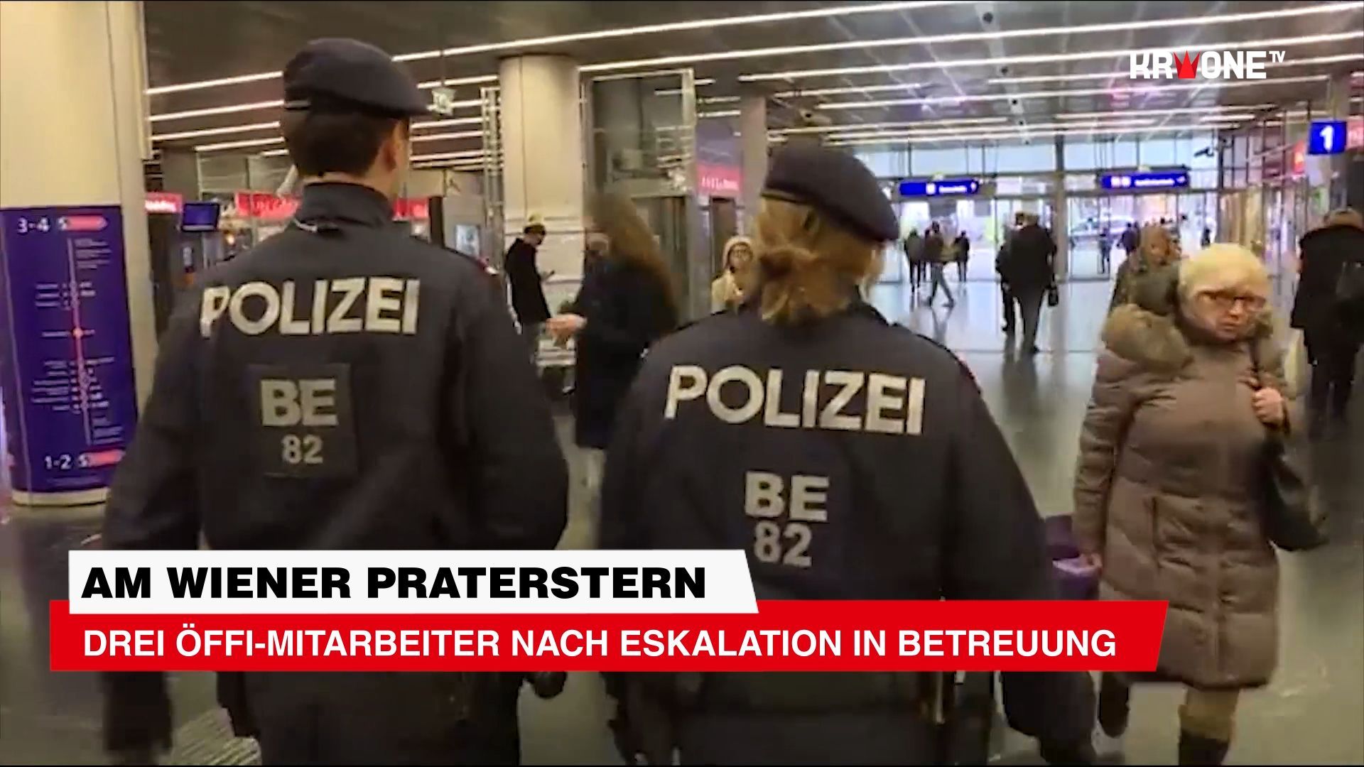 Video: Am Wiener Praterstern: Drei Öffi-Mitarbeiter nach Eskalation in Betreuung