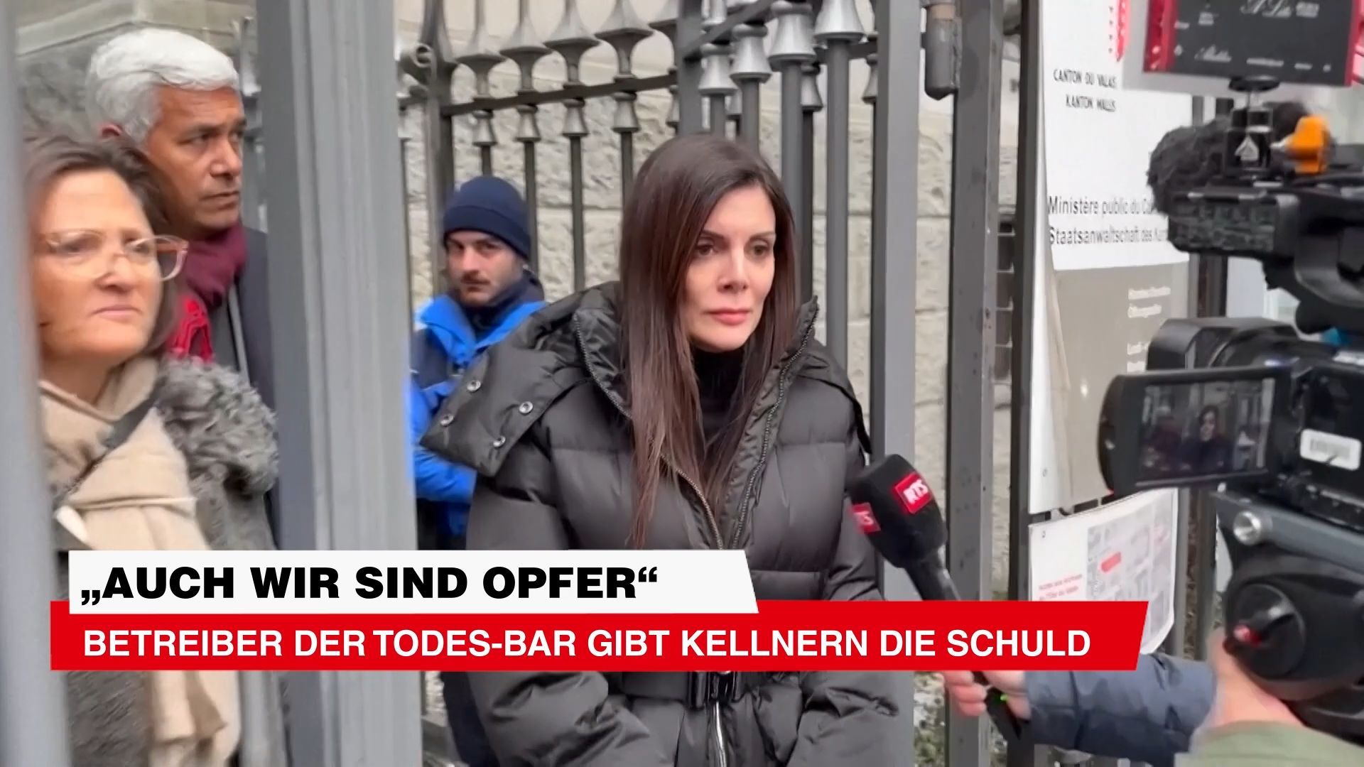 Video: Betreiber der Todes-Bar Crans-Montana gibt Kellnern die Schuld