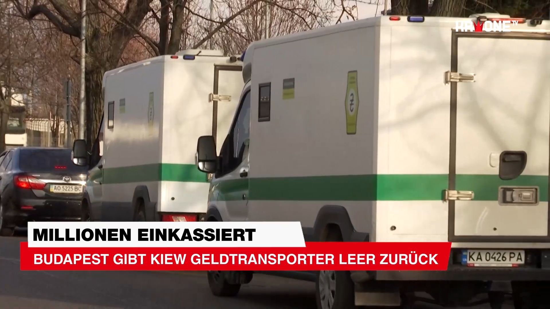 Video: Millionen einkassiert ++ Budapest gibt Kiew Geldtransporter leer zurück