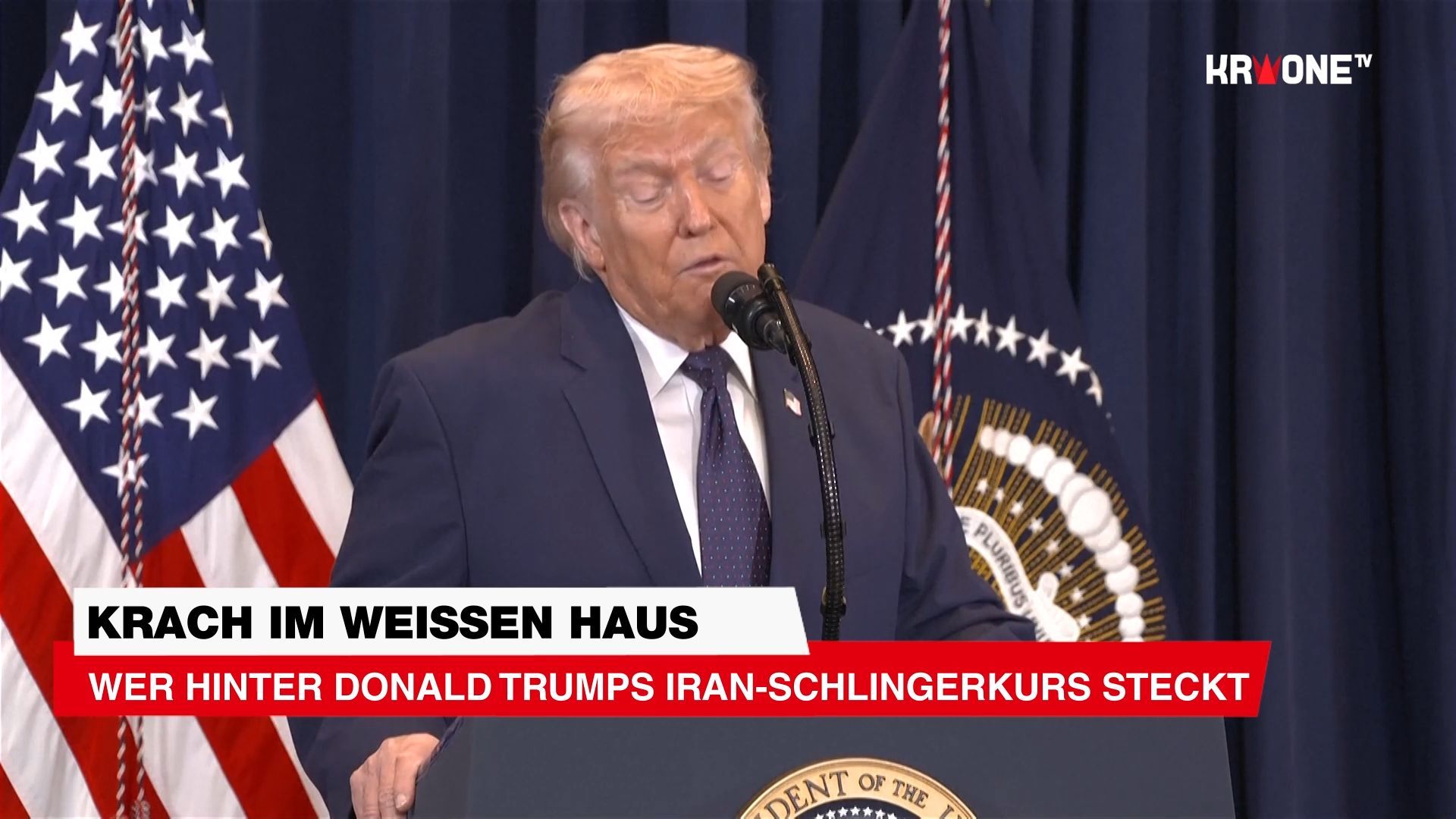 Video: Krach im Weißen Haus ++ Wer hinter Donald Trumps Iran-Schlingerkurs steckt