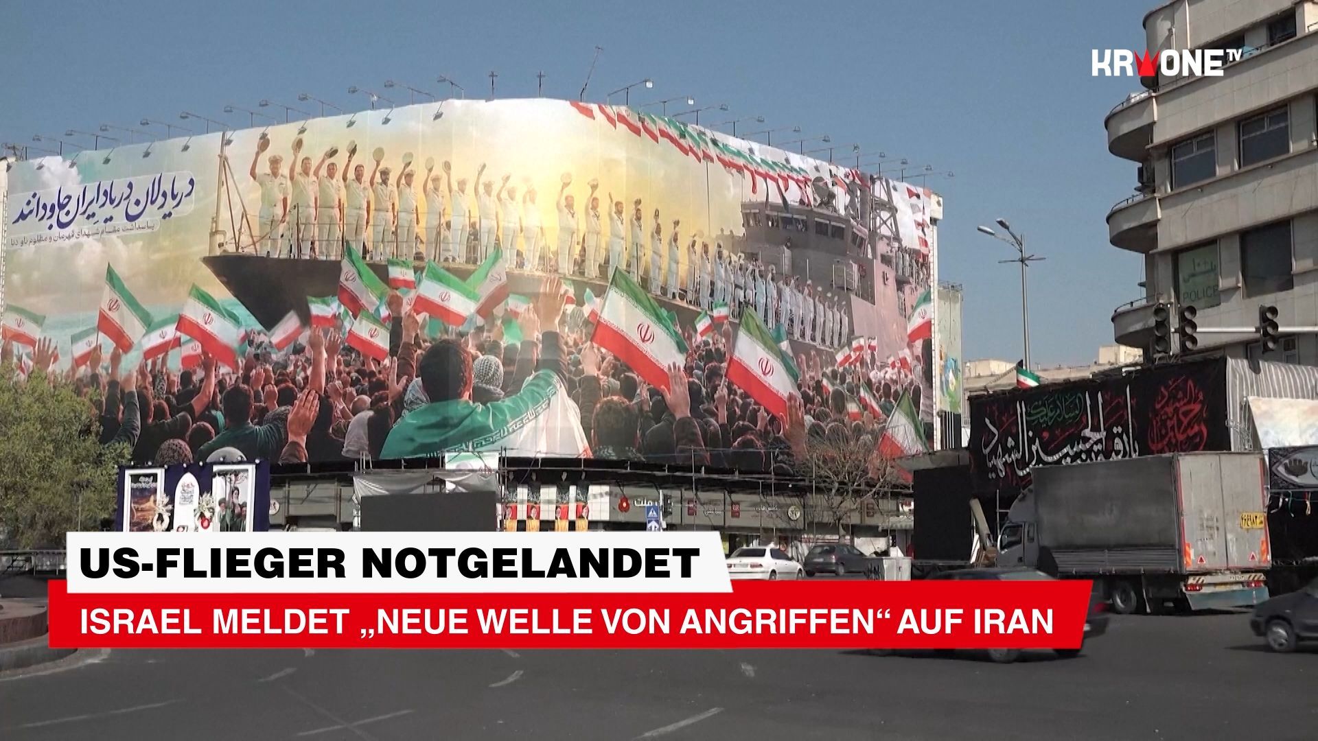 Video: US-Flieger notgelandet ++ Israel meldet „neue Welle von Angriffen“ auf Iran