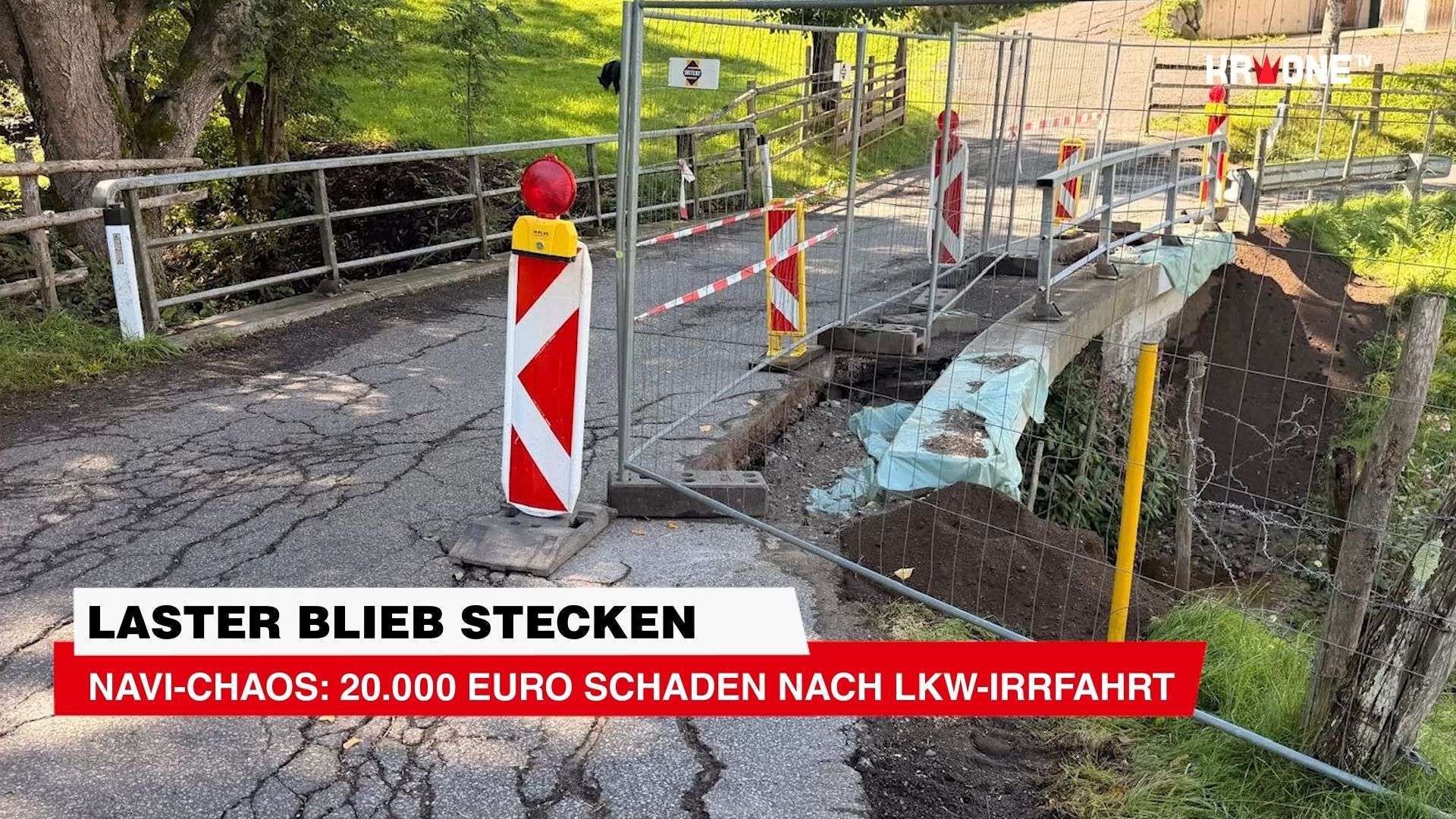 Video: Navi-Chaos: 20.000 Euro Schaden nach Lkw-Irrfahrt