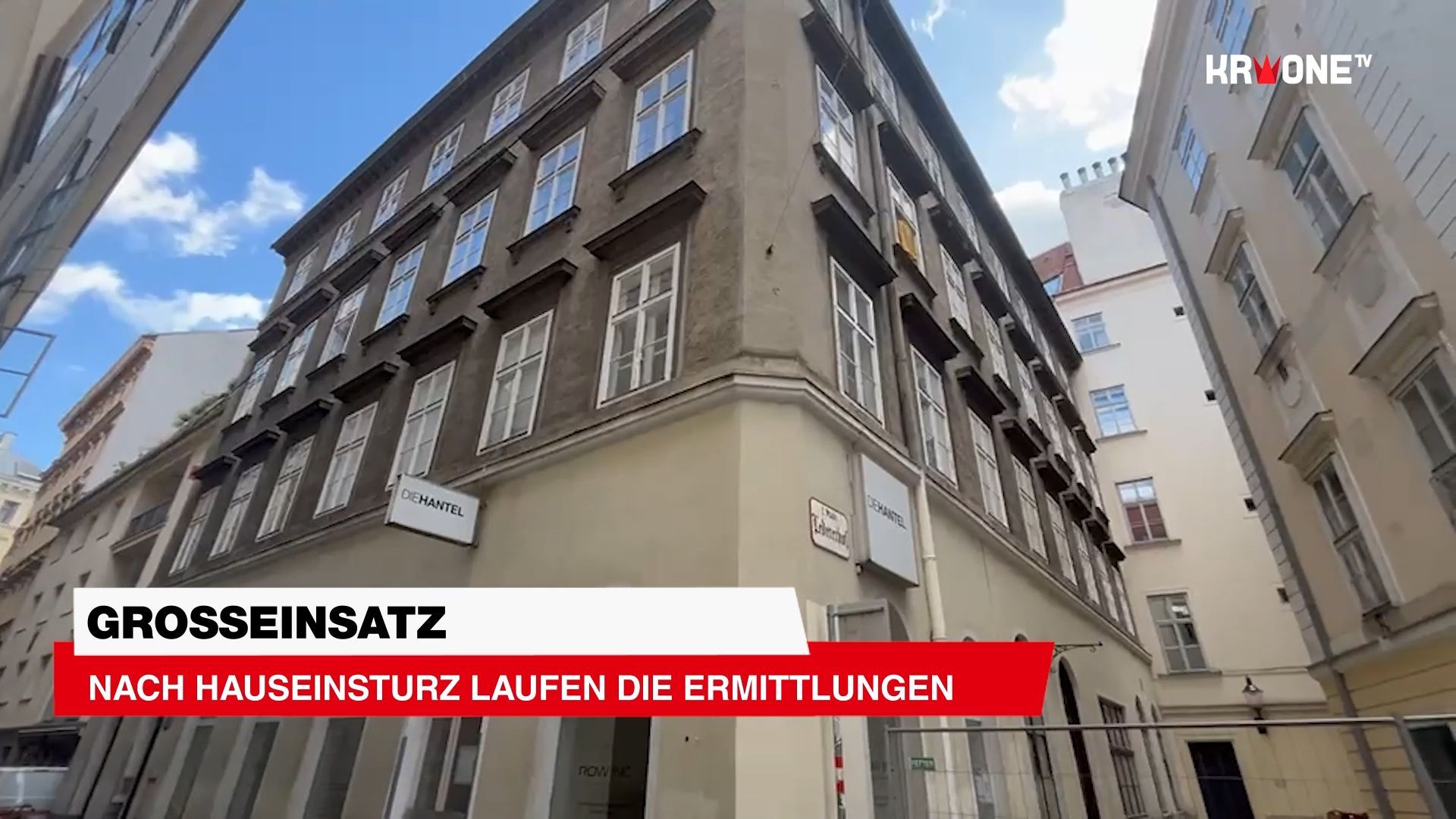 Video: Hauseinsturz: Der Schock im 1. Bezirk sitzt tief