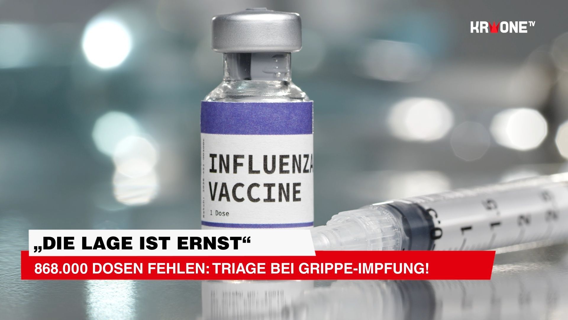 Video: 868.000 Dosen fehlen: Triage bei Grippe-Impfung!
