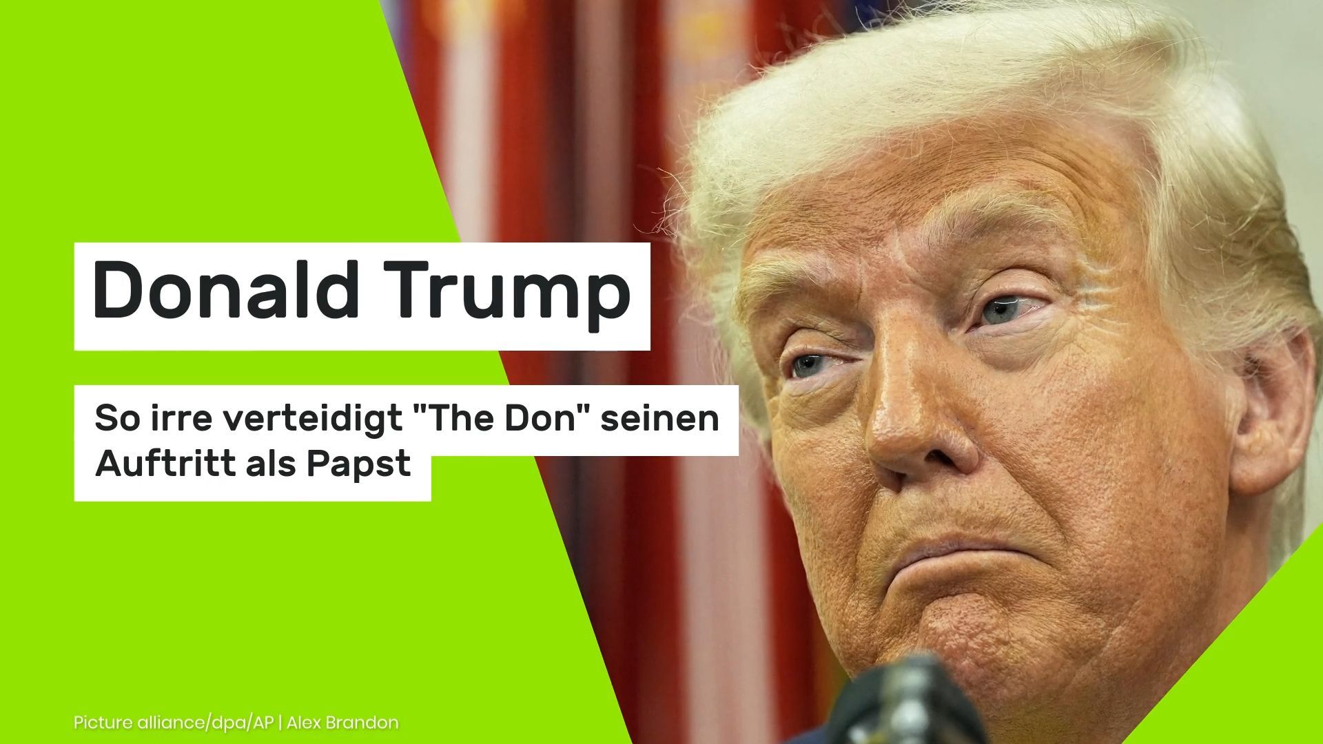 Donald Trump: So irre verteidigt "The Don" seinen Auftritt als Papst