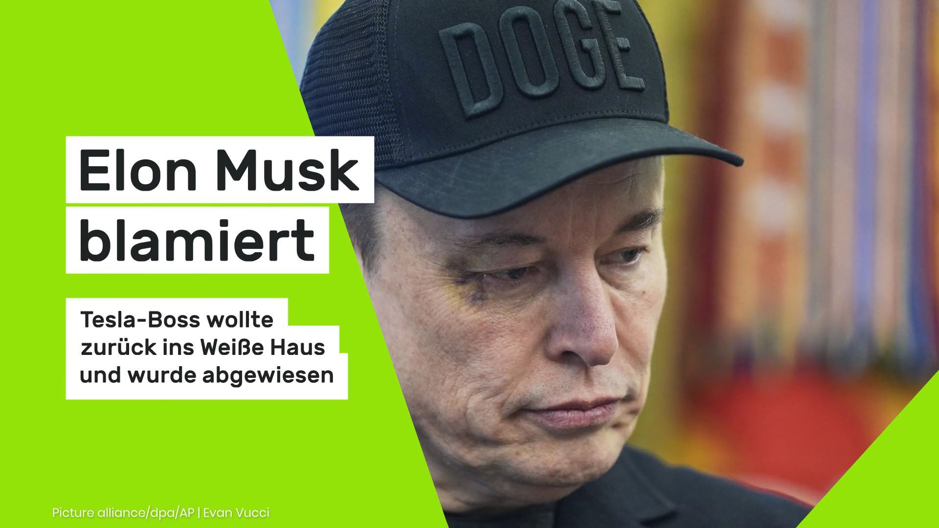 Video: Elon Musk blamiert: Tesla-Boss wollte zurück ins Weiße Haus und wurde abgewiesen
