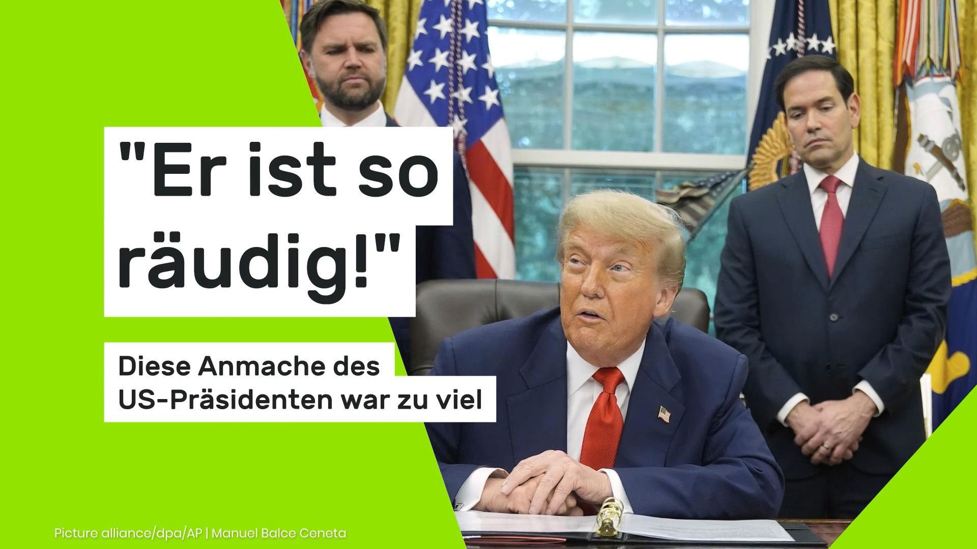 Video: Donald Trump: "Er ist so räudig!" Diese Anmache des US-Präsidenten war zu viel