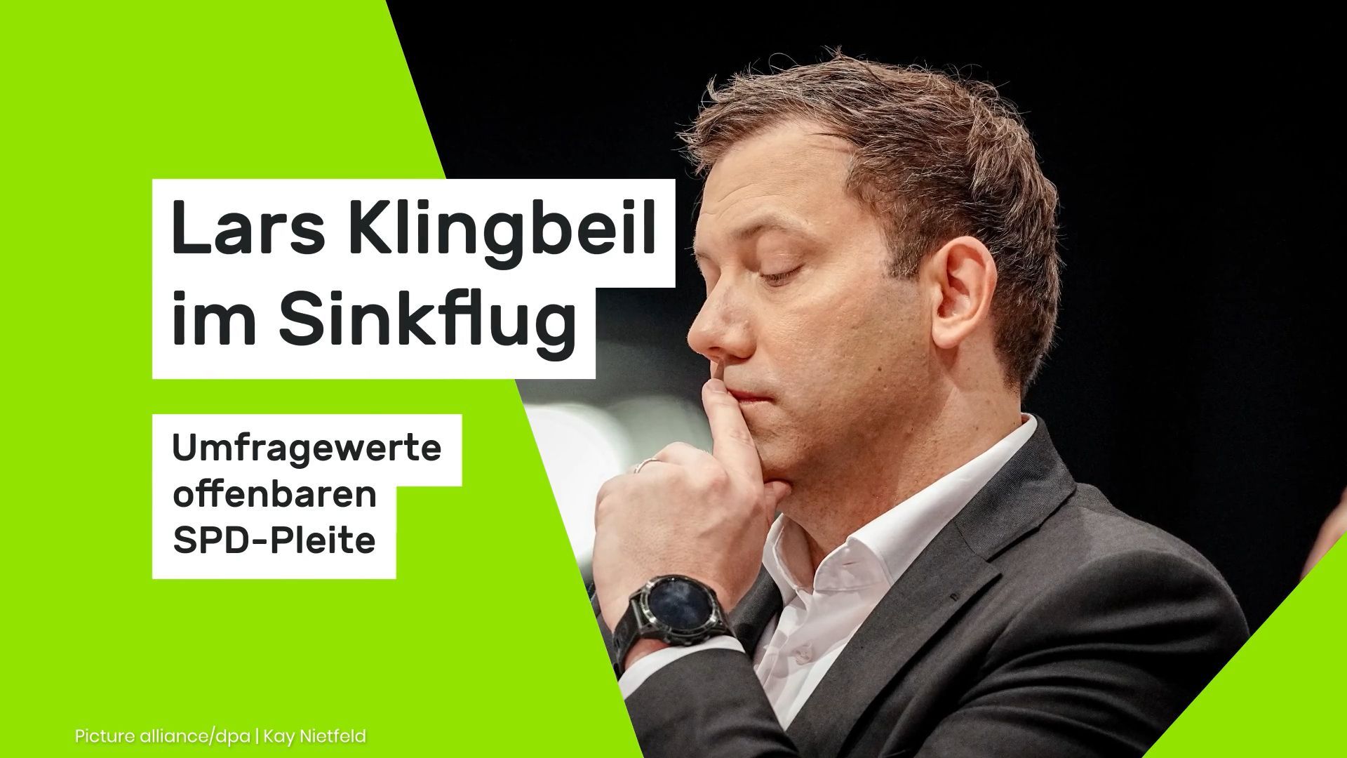 Video: Lars Klingbeil im Sinkflug: Umfragewerte offenbaren SPD-Pleite