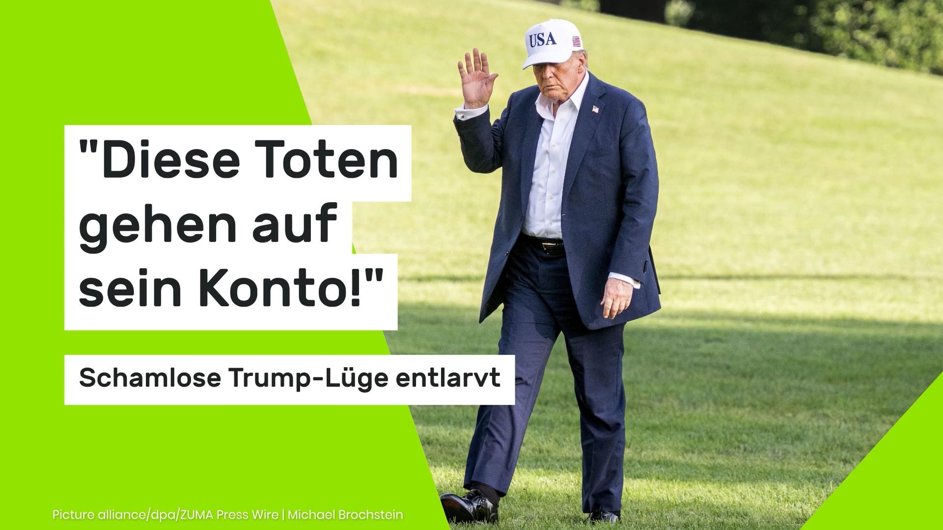 Video: "Diese Toten gehen auf sein Konto!" Schamlose Trump-Lüge entlarvt