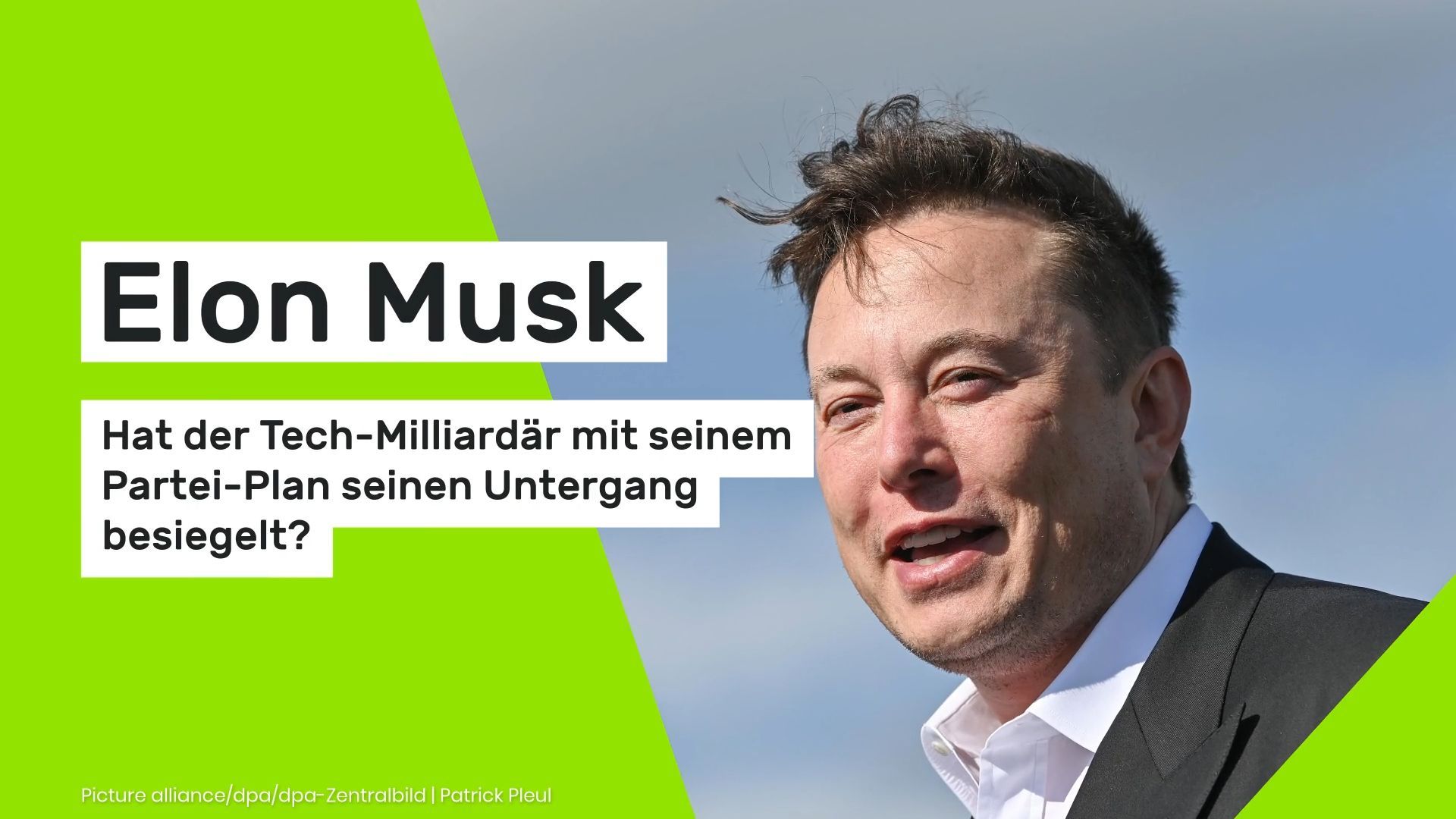 Video: Hat Elon Musk mit seinem Partei-Plan seinen Untergang besiegelt?