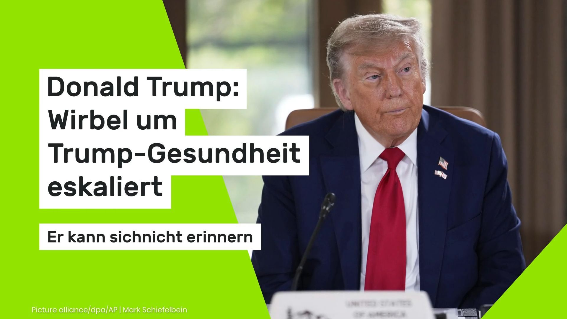 Video: Donald Trump: Wirbel um Trump-Gesundheit eskaliert: Er kann sich nicht erinnern