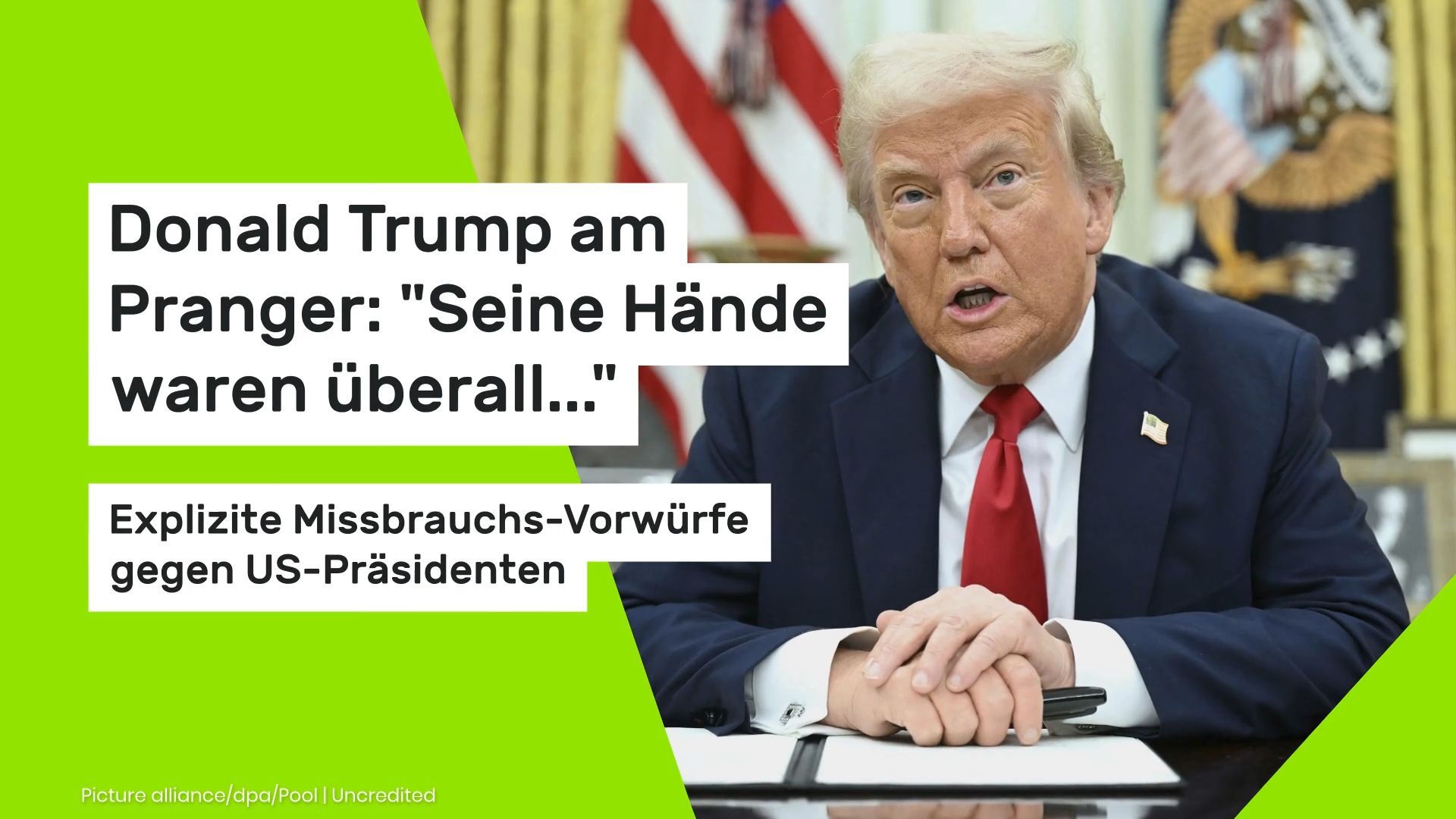 Video: Donald Trump am Pranger: "Seine Hände waren überall..." Explizite Missbrauchs-Vorwürfe gegen US-Präsidenten