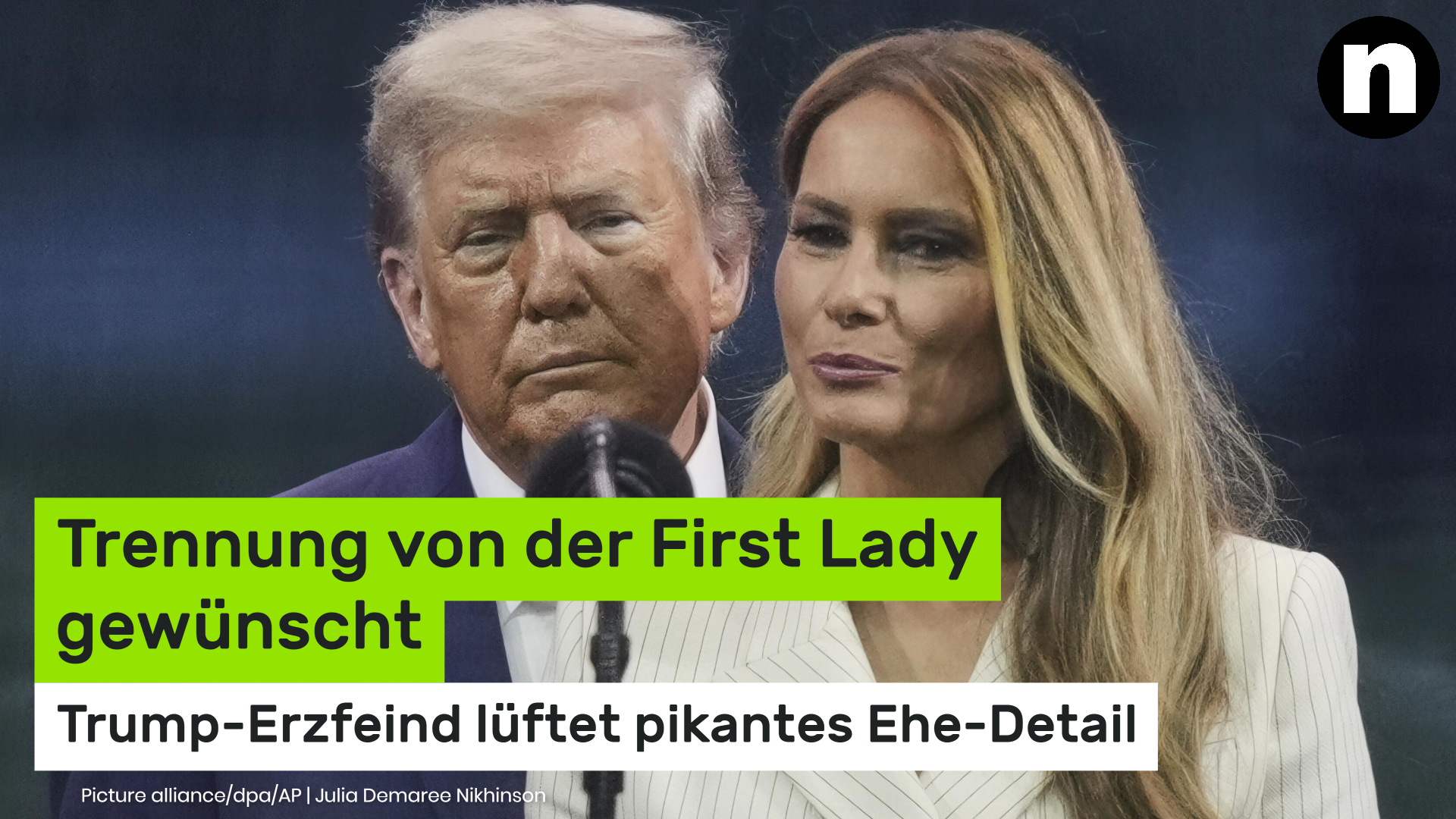 Video: Melania Trump: Trennung von der First Lady gewünscht - Trump-Erzfeind lüftet pikantes Ehe-Detail