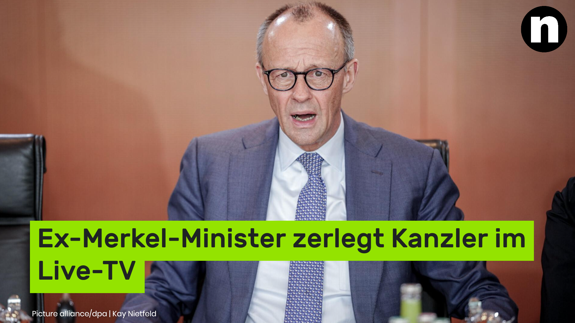 Video: Friedrich Merz: Ex-Merkel-Minister zerlegt Kanzler im Live-TV